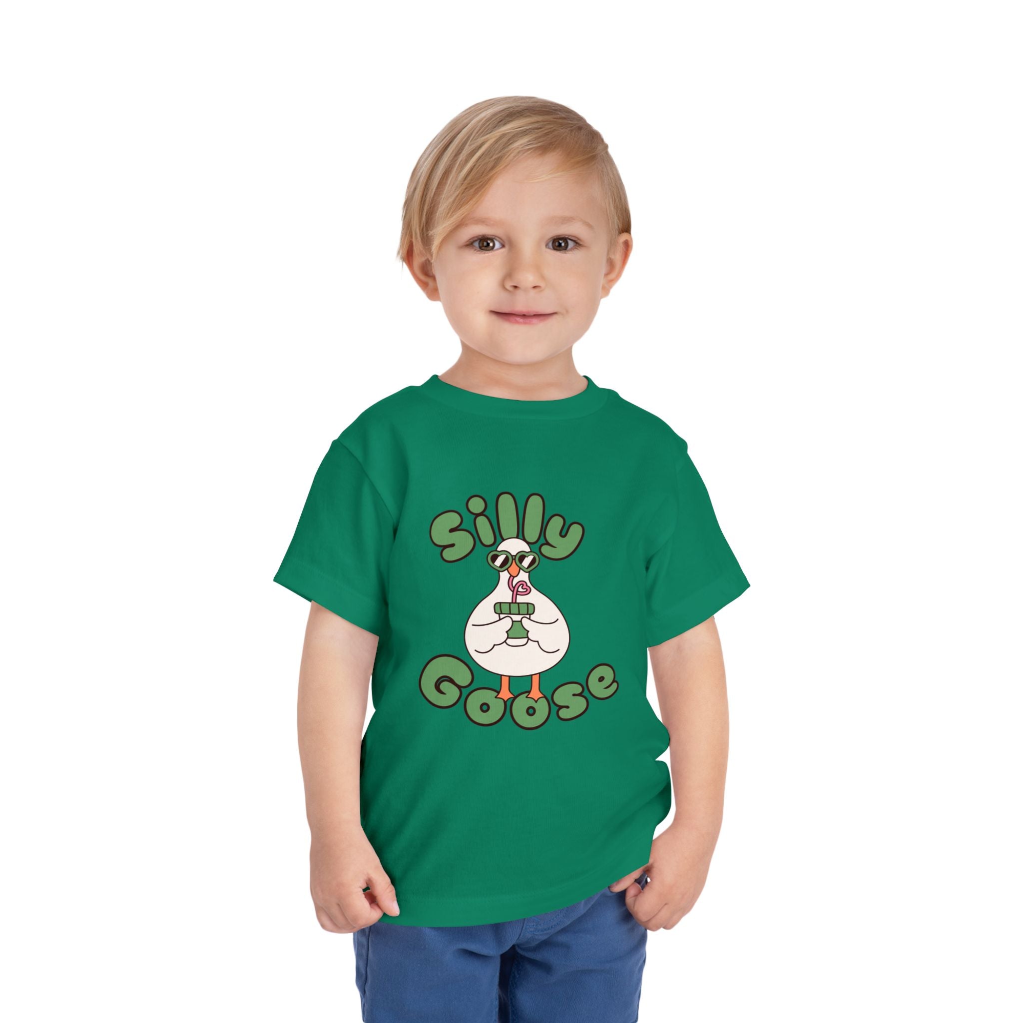 Silly Goose Toddler Tee — Cute Goose Graphic Kids Shirt