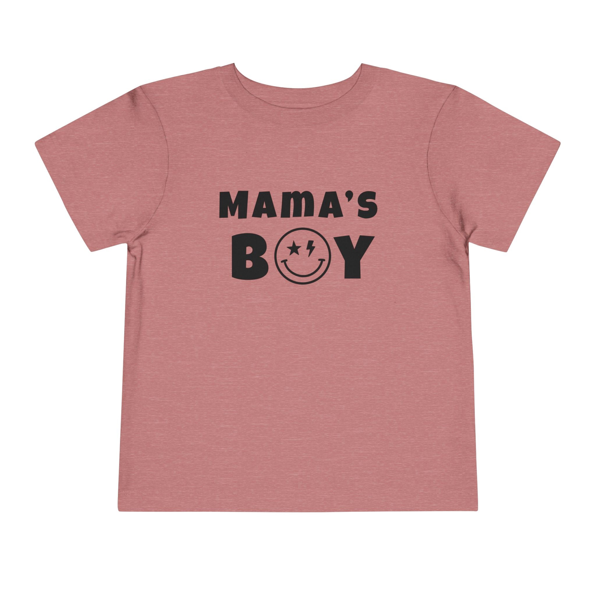 Mama's Boy Toddler Tee — Punk Smiley Graphic