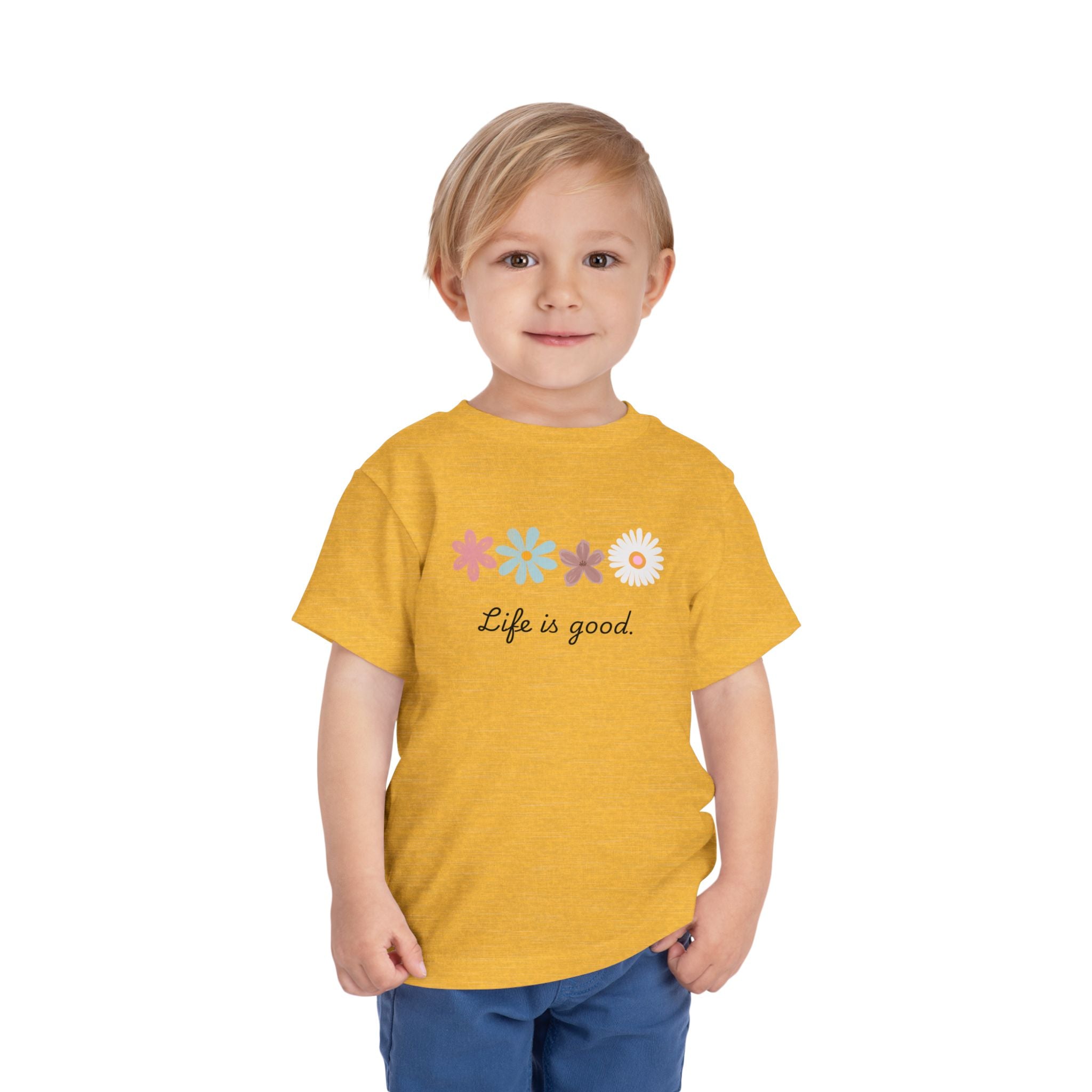 Life Is Good Toddler Tee — Positive Slogan Kids T-Shirt