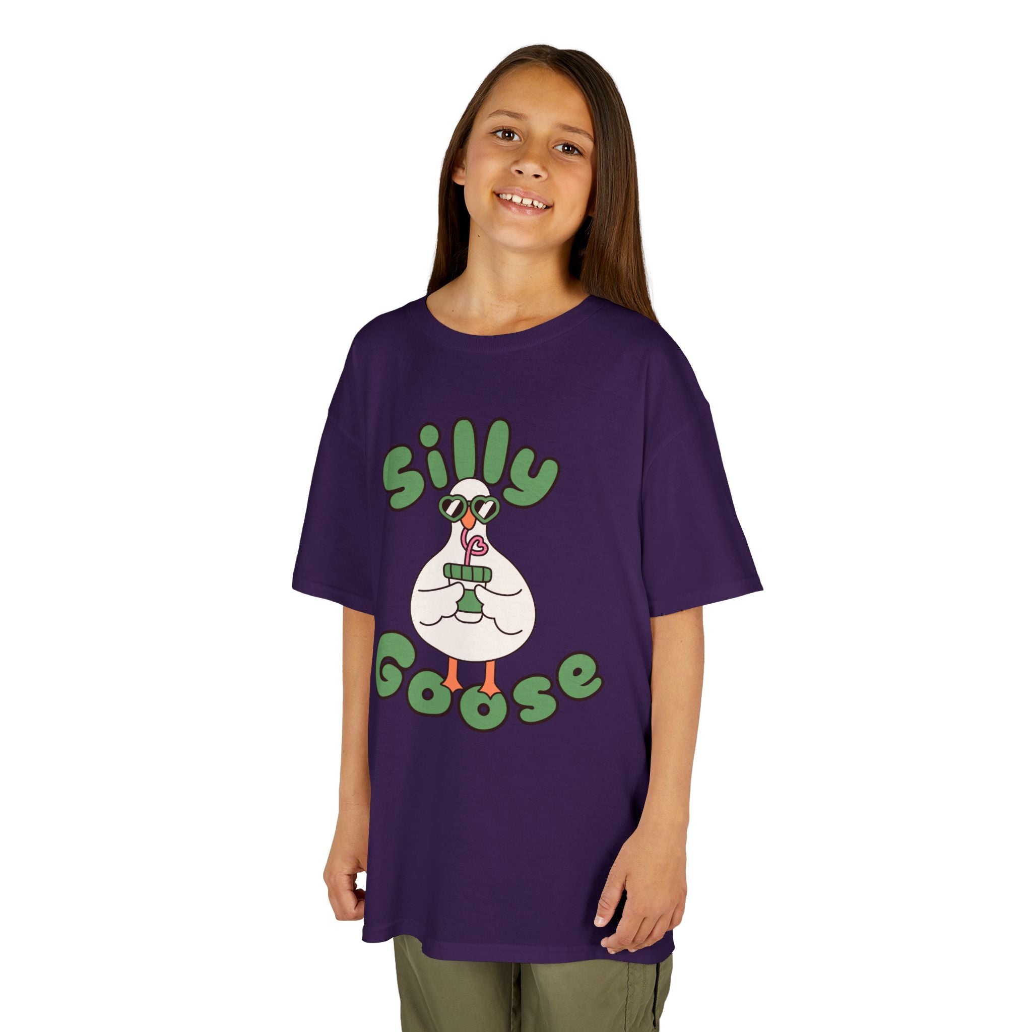 Silly Goose Kids T-Shirt — Cute Cartoon Goose Tee for Children
