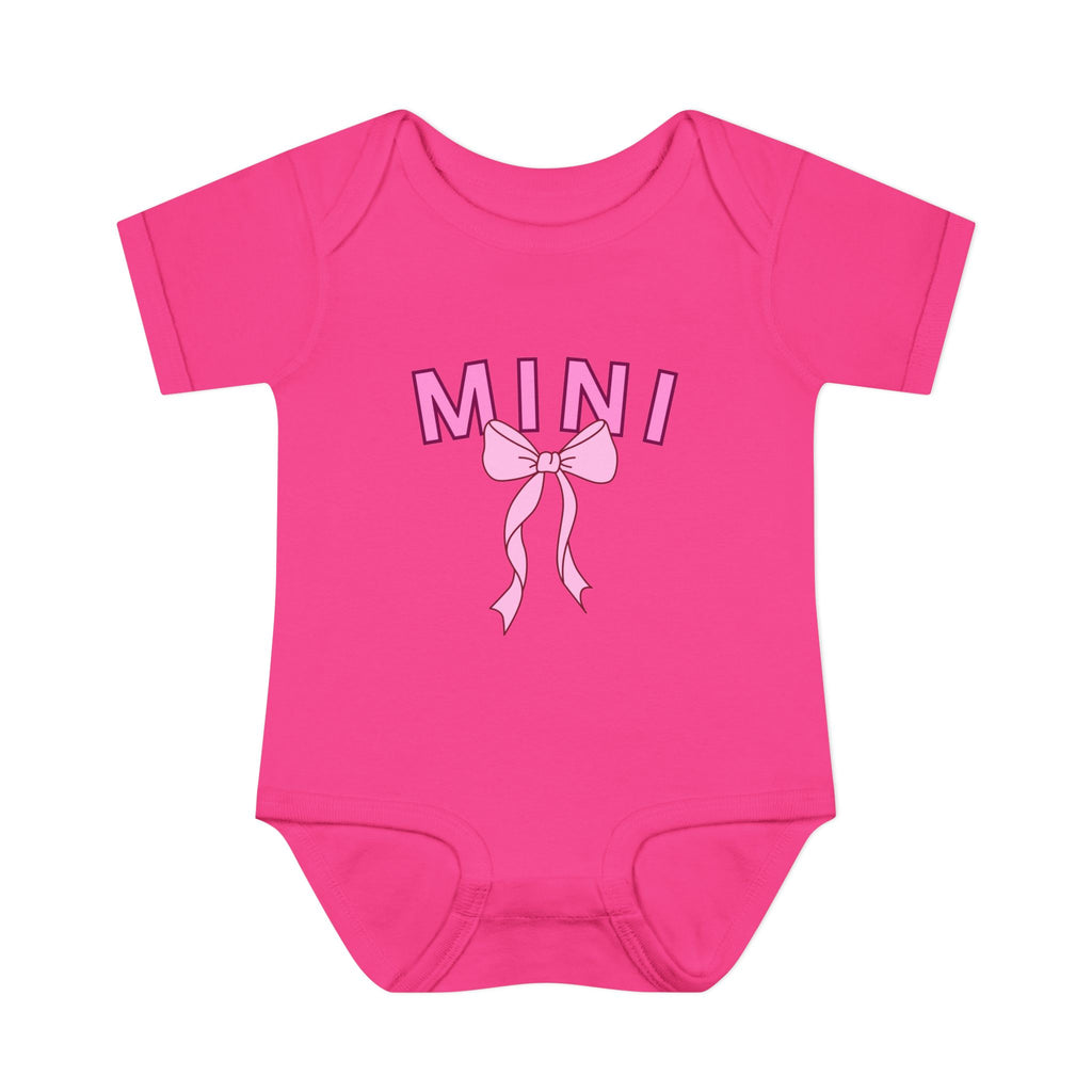 Infant Bodysuit — Mini Onesie with Bow (Matches Mama Shirt)