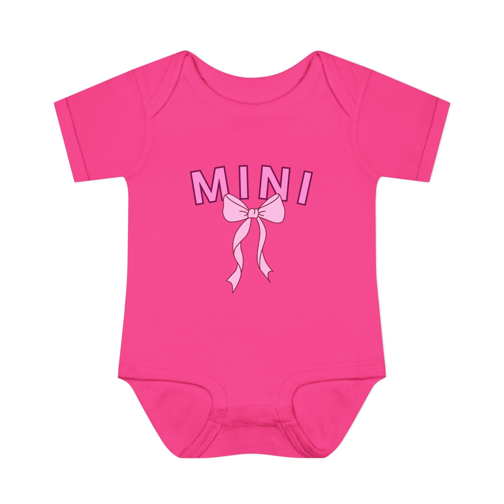 Infant Bodysuit — Mini Onesie with Bow (Matches Mama Shirt)