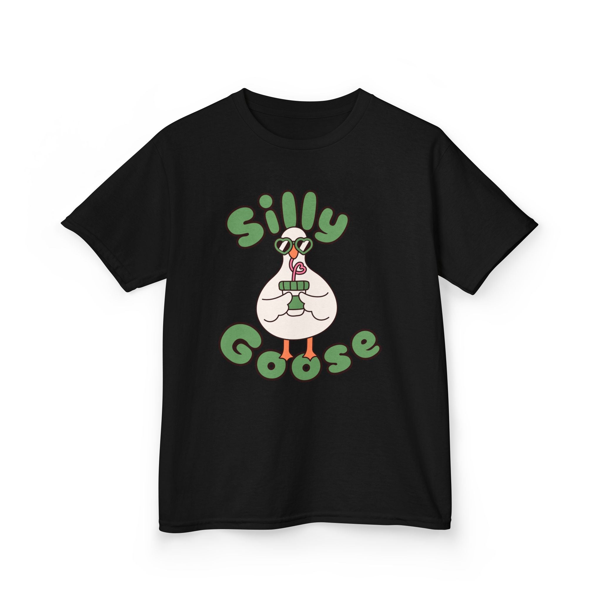 Silly Goose Kids T-Shirt — Cute Cartoon Goose Tee for Children