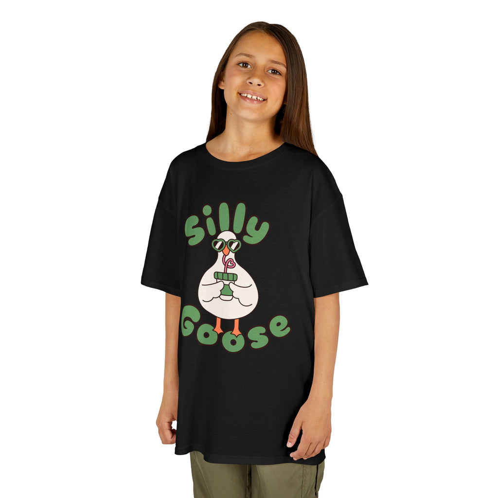 Silly Goose Kids T-Shirt — Cute Cartoon Goose Tee for Children