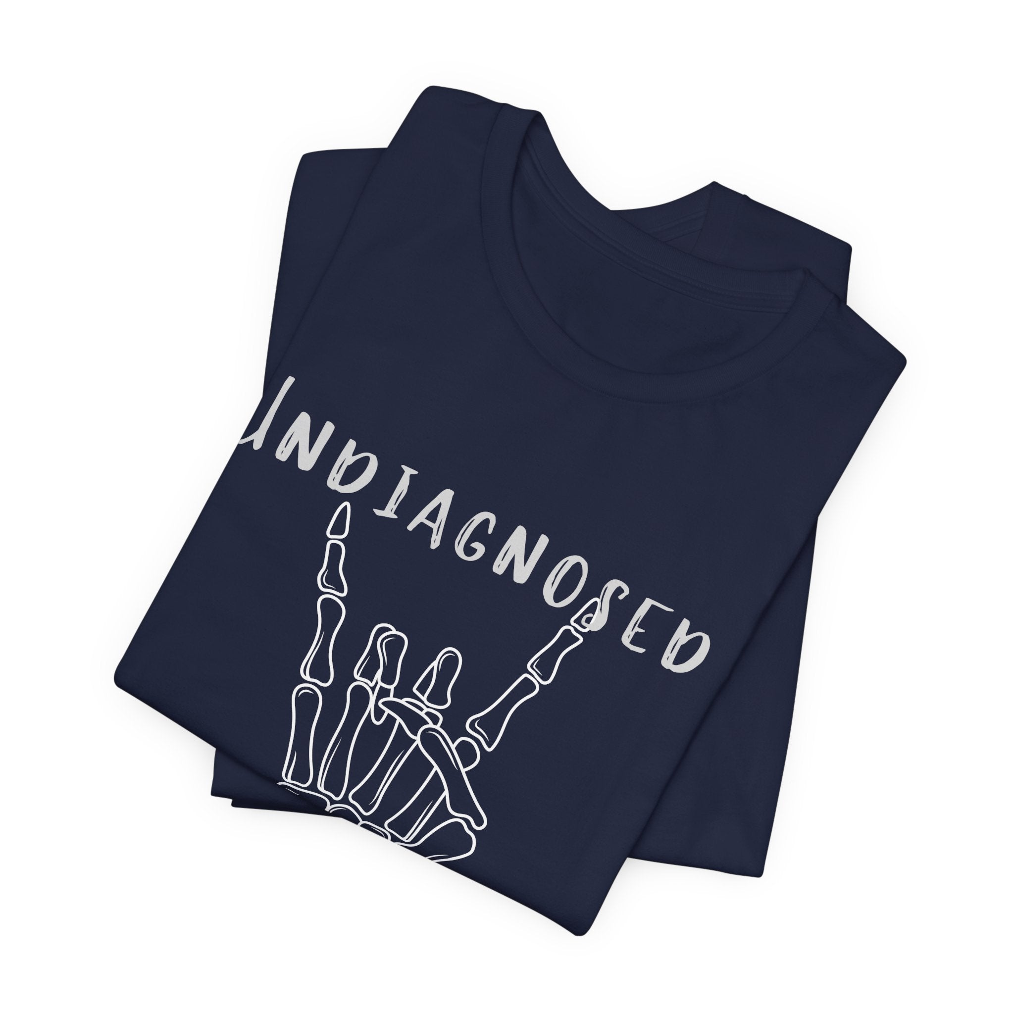 Undiagnosed But Something Ain't Right Skeleton Rock Tee