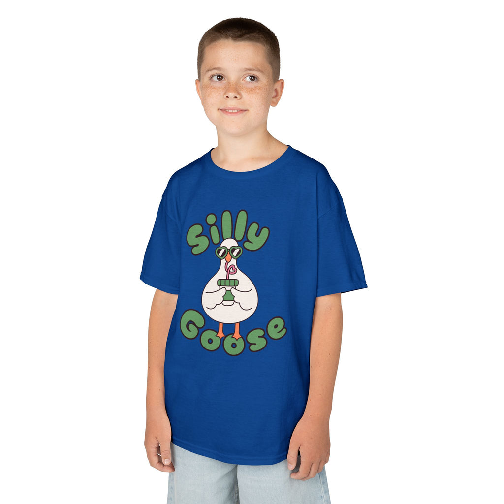 Silly Goose Kids T-Shirt — Cute Cartoon Goose Tee for Children