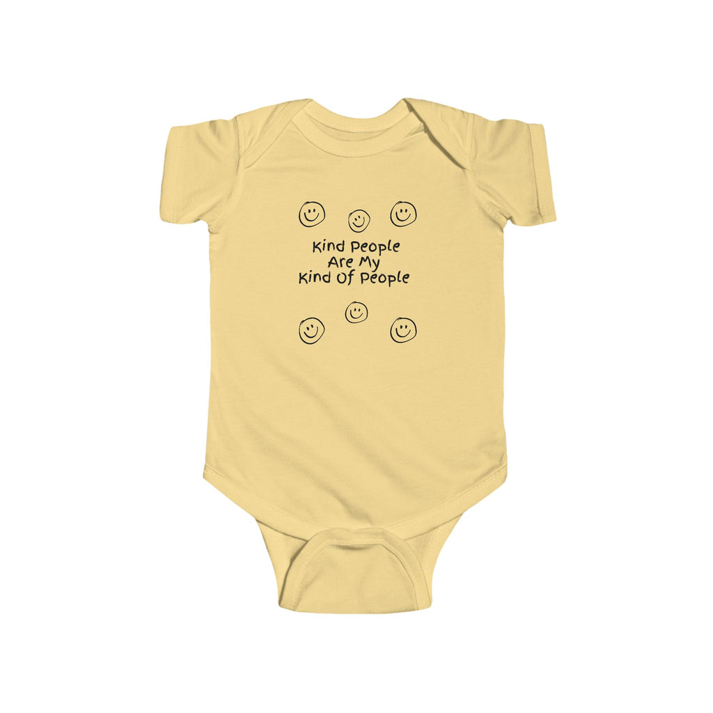 "Kind People Are My Kind of People" Infant Bodysuit — Cute Positive Baby Onesie