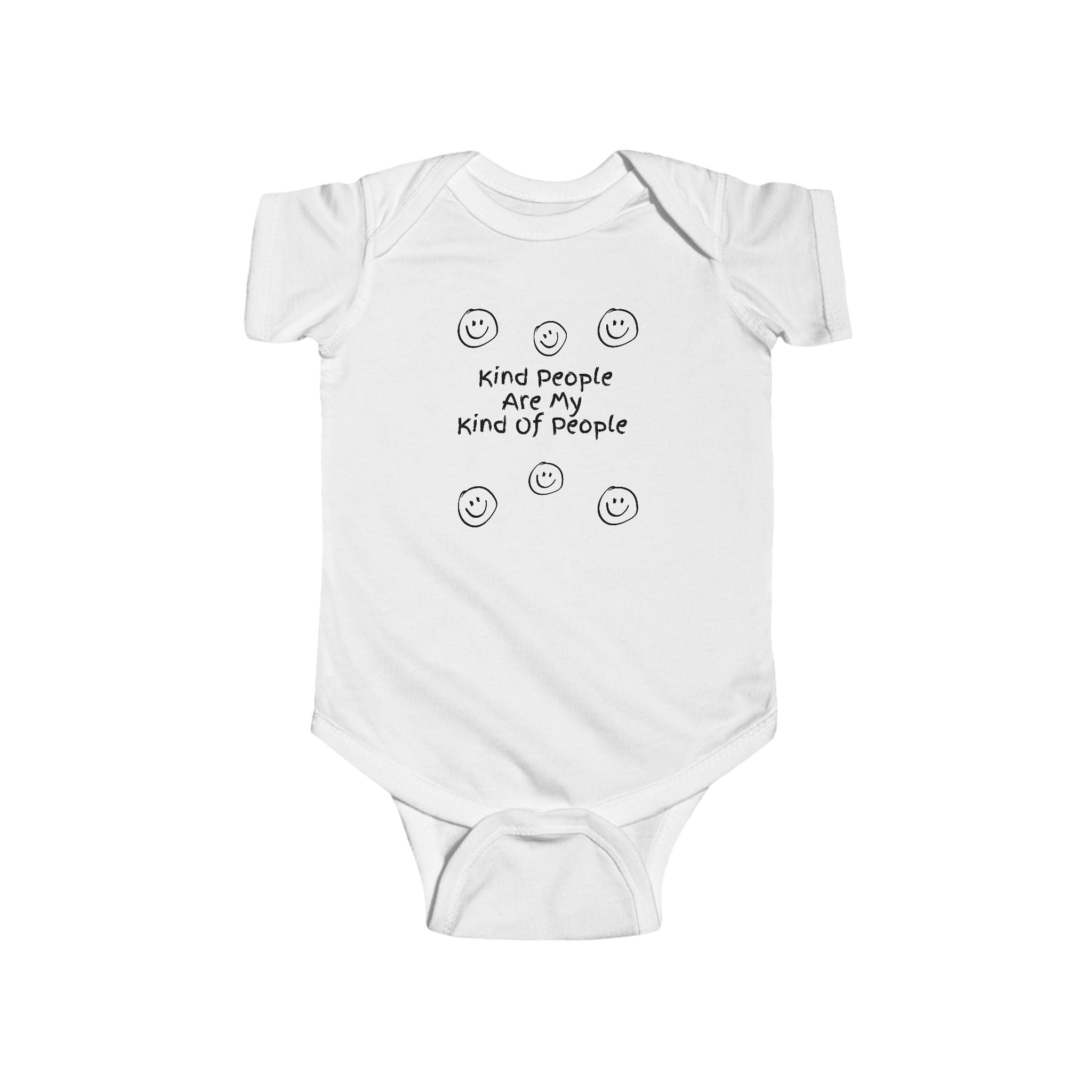 "Kind People Are My Kind of People" Infant Bodysuit — Cute Positive Baby Onesie