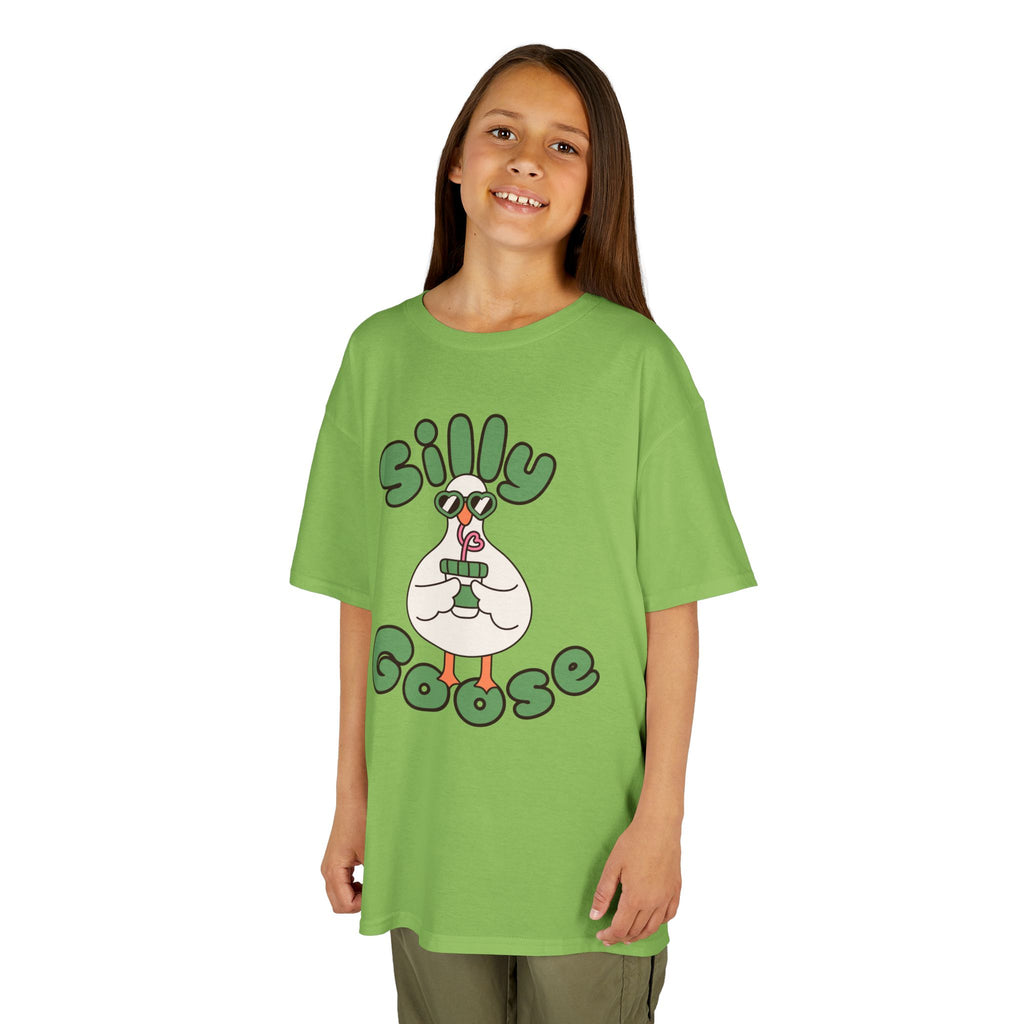 Silly Goose Kids T-Shirt — Cute Cartoon Goose Tee for Children