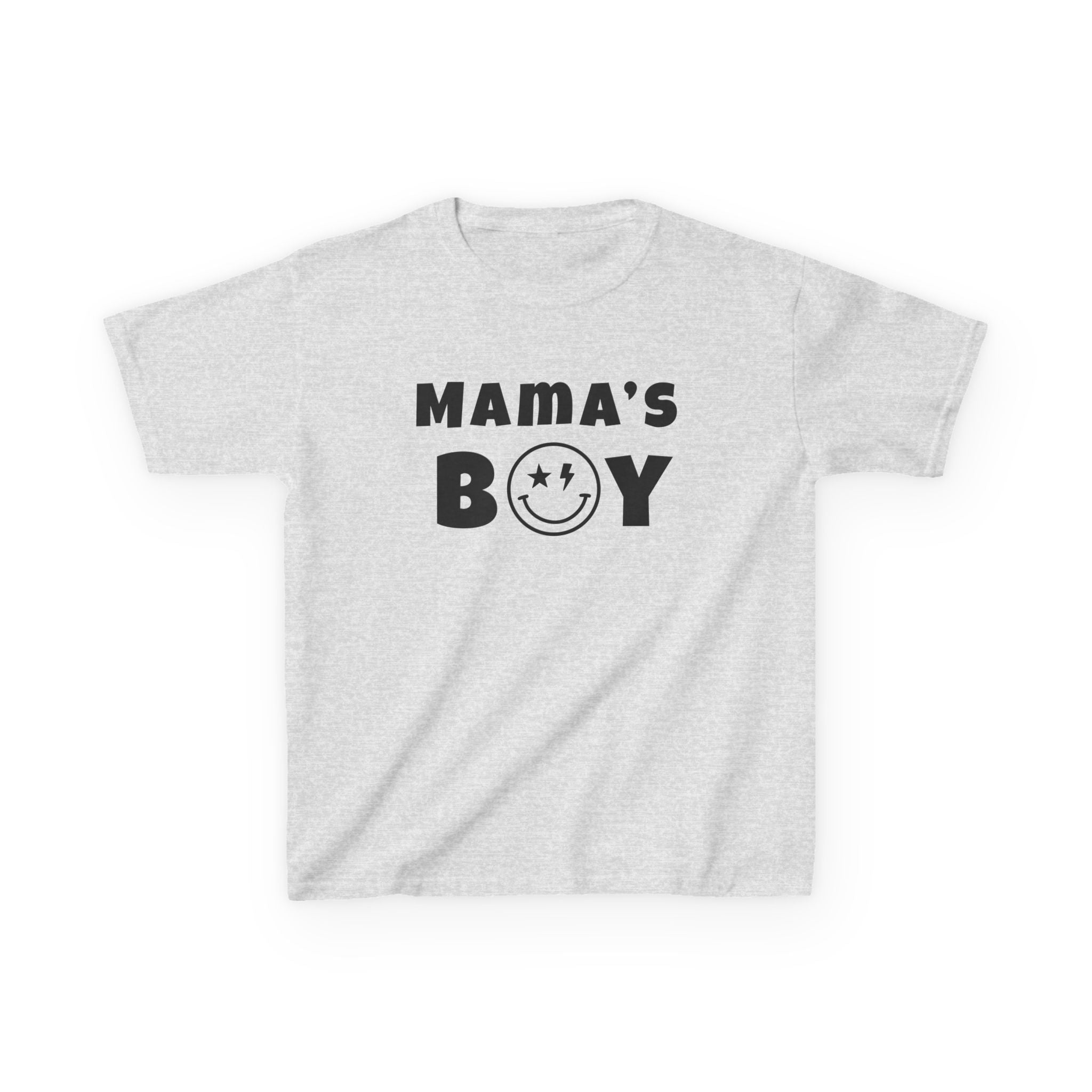 Kids Punk Smiley Tee — “Mama’s Boy” Graphic T-Shirt