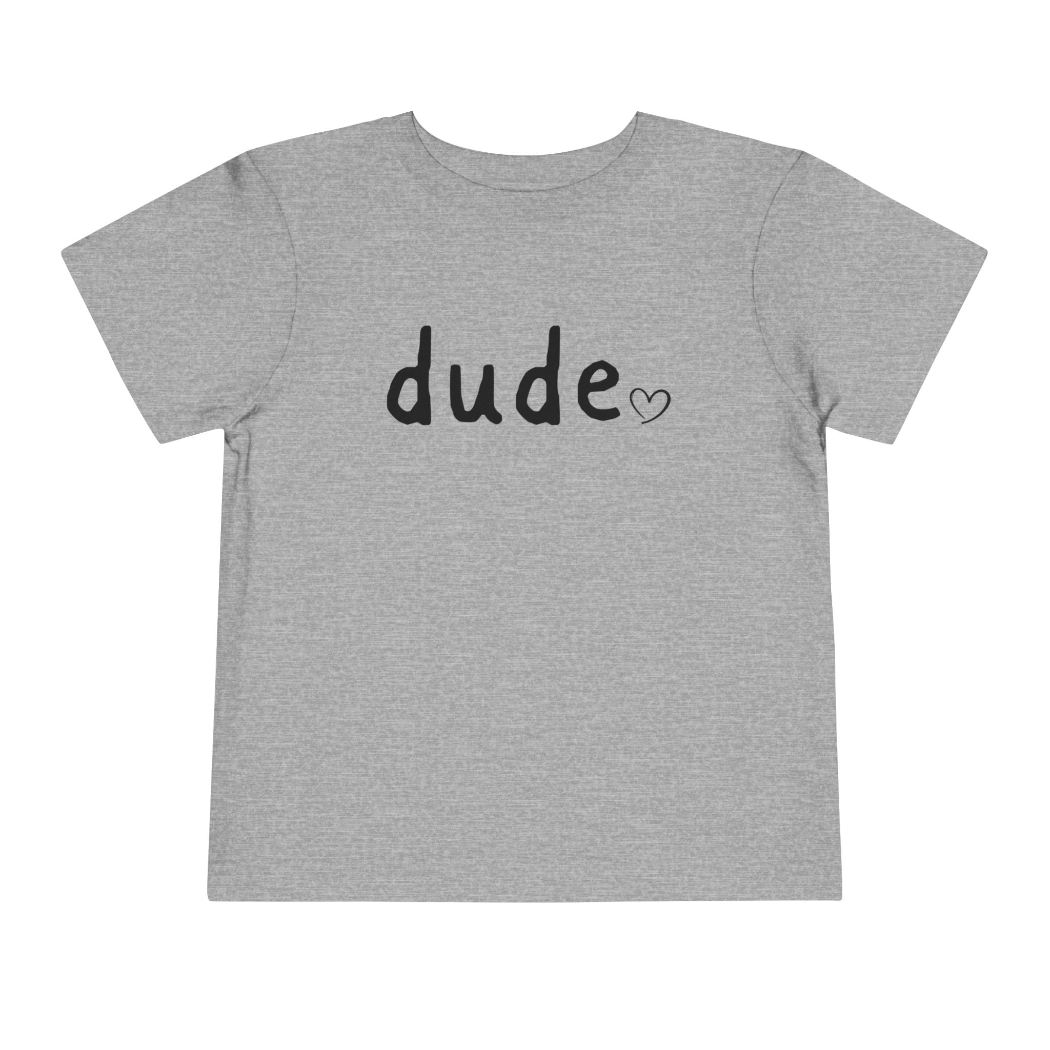 Dude Heart Toddler Tee — Kids' 'Dude' Heart T-Shirt