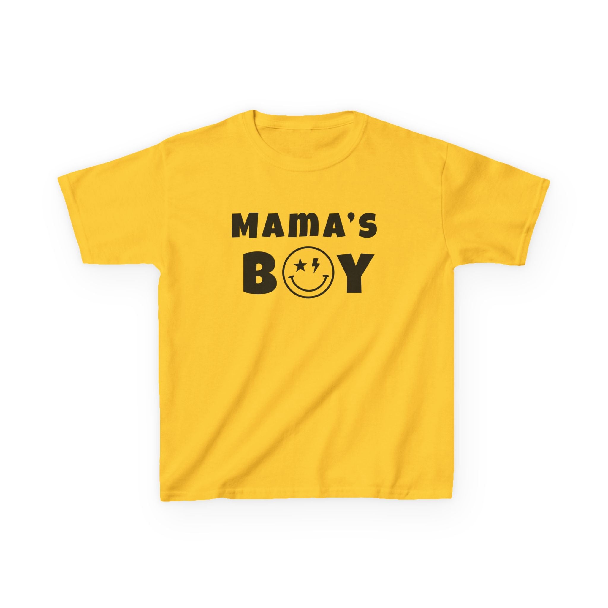 Kids Punk Smiley Tee — “Mama’s Boy” Graphic T-Shirt