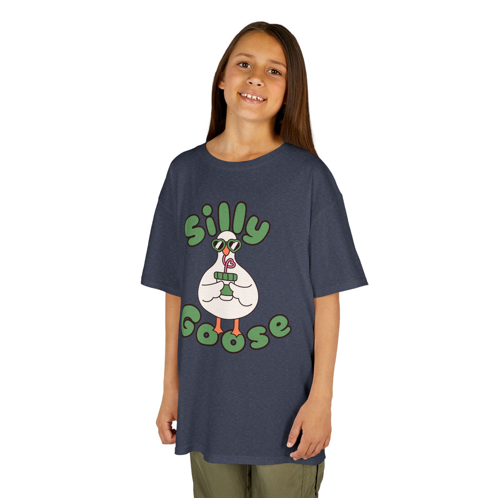 Silly Goose Kids T-Shirt — Cute Cartoon Goose Tee for Children