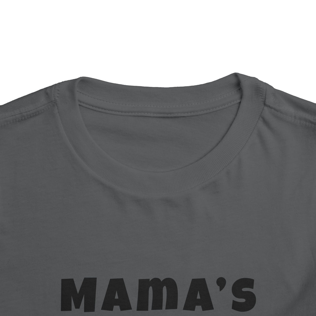 Mama's Boy Toddler Tee — Punk Smiley Graphic