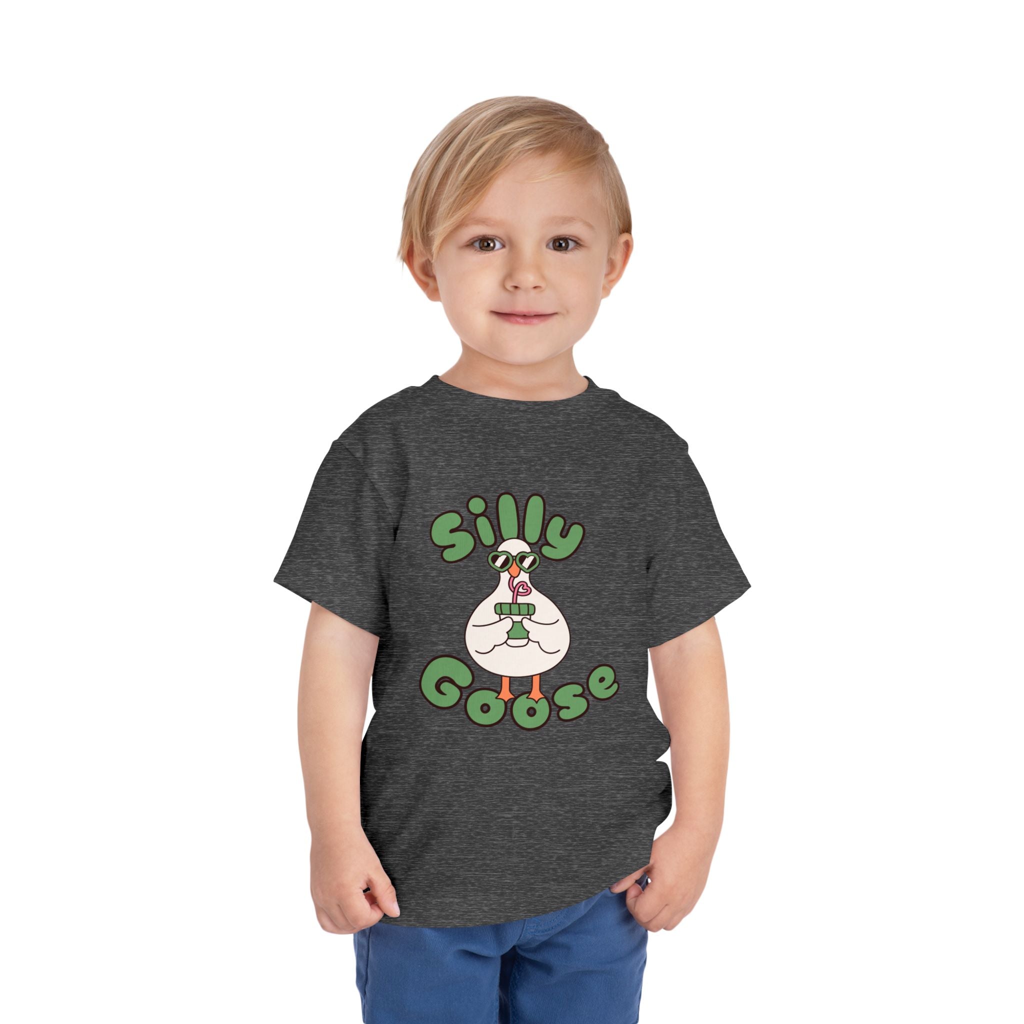 Silly Goose Toddler Tee — Cute Goose Graphic Kids Shirt