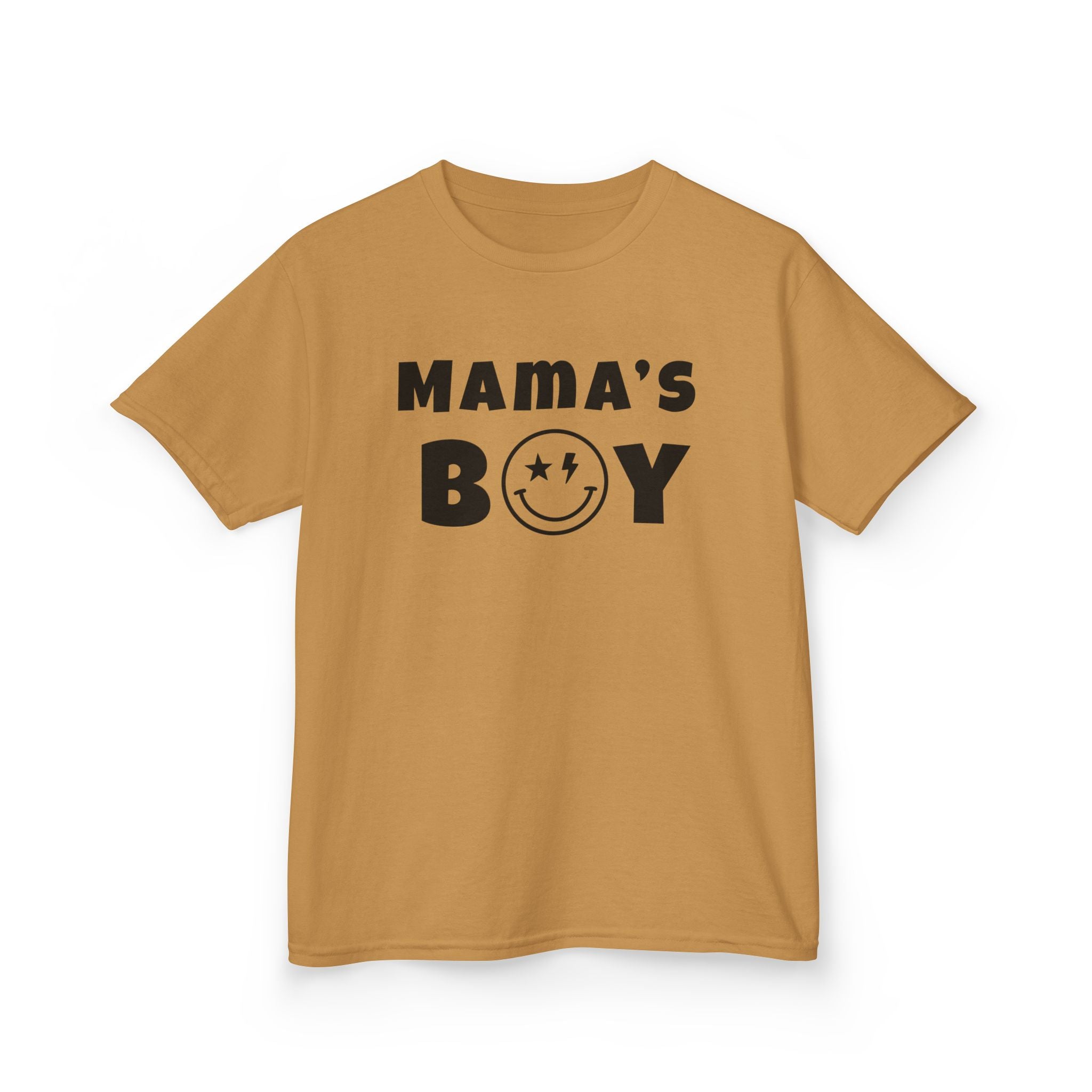Kids Punk Smiley Tee — “Mama’s Boy” Graphic T-Shirt