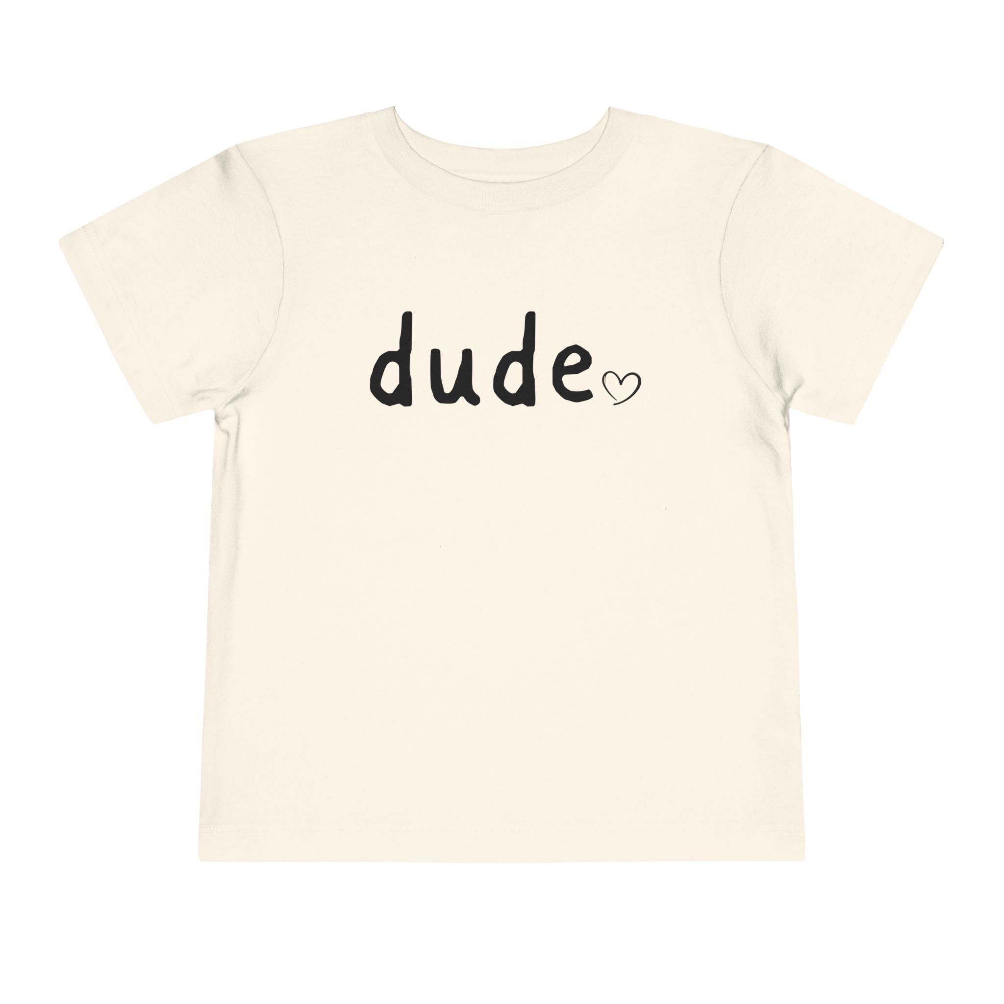 Dude Heart Toddler Tee — Kids' 'Dude' Heart T-Shirt