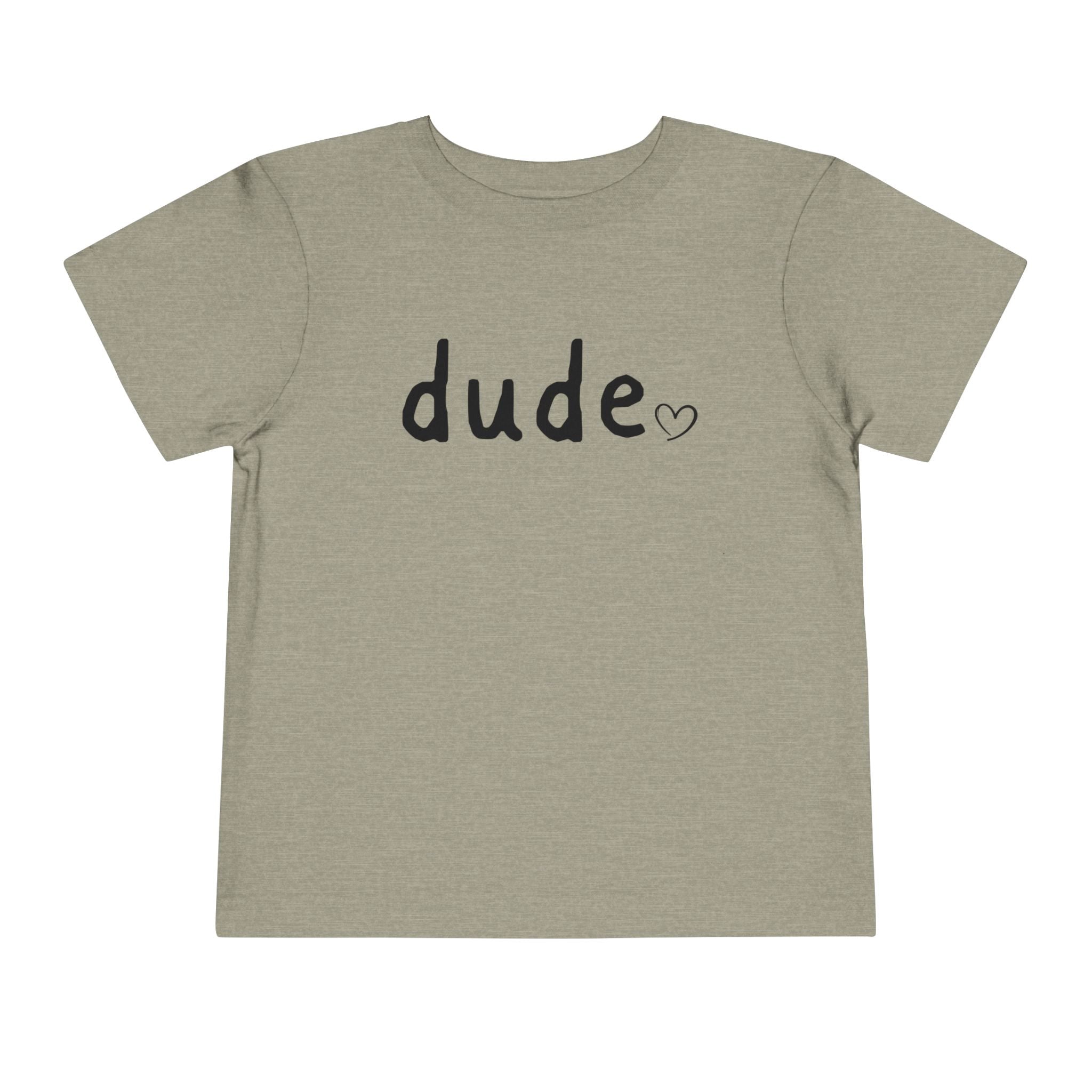 Dude Heart Toddler Tee — Kids' 'Dude' Heart T-Shirt