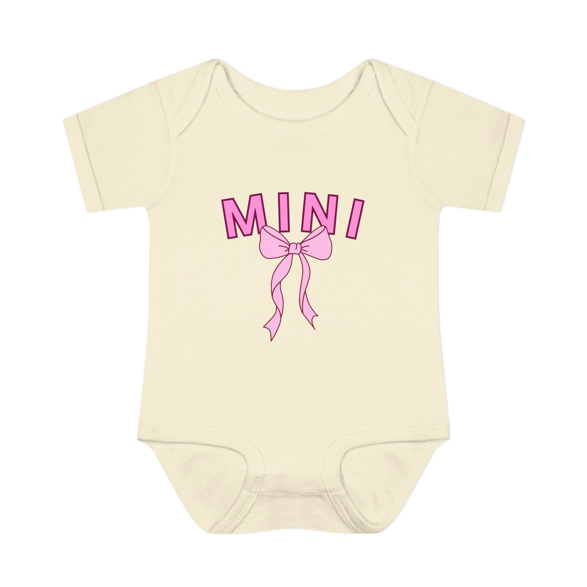Infant Bodysuit — Mini Onesie with Bow (Matches Mama Shirt)