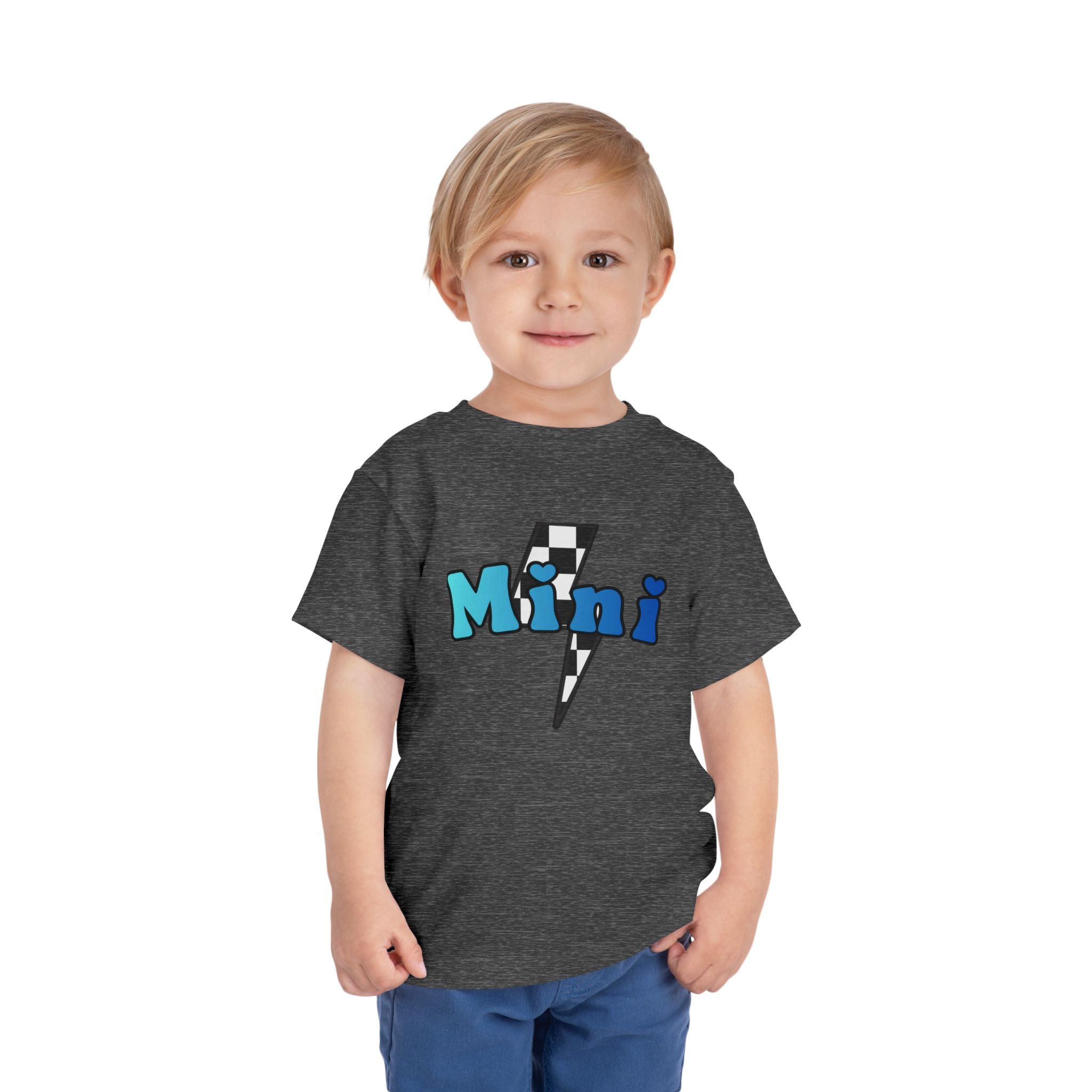 Toddler Lightning Bolt Short Sleeve Tee — Mini Lightning Bolt to Match Mama