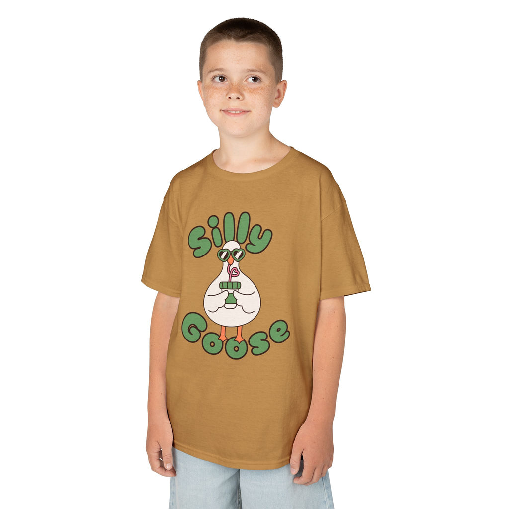 Silly Goose Kids T-Shirt — Cute Cartoon Goose Tee for Children
