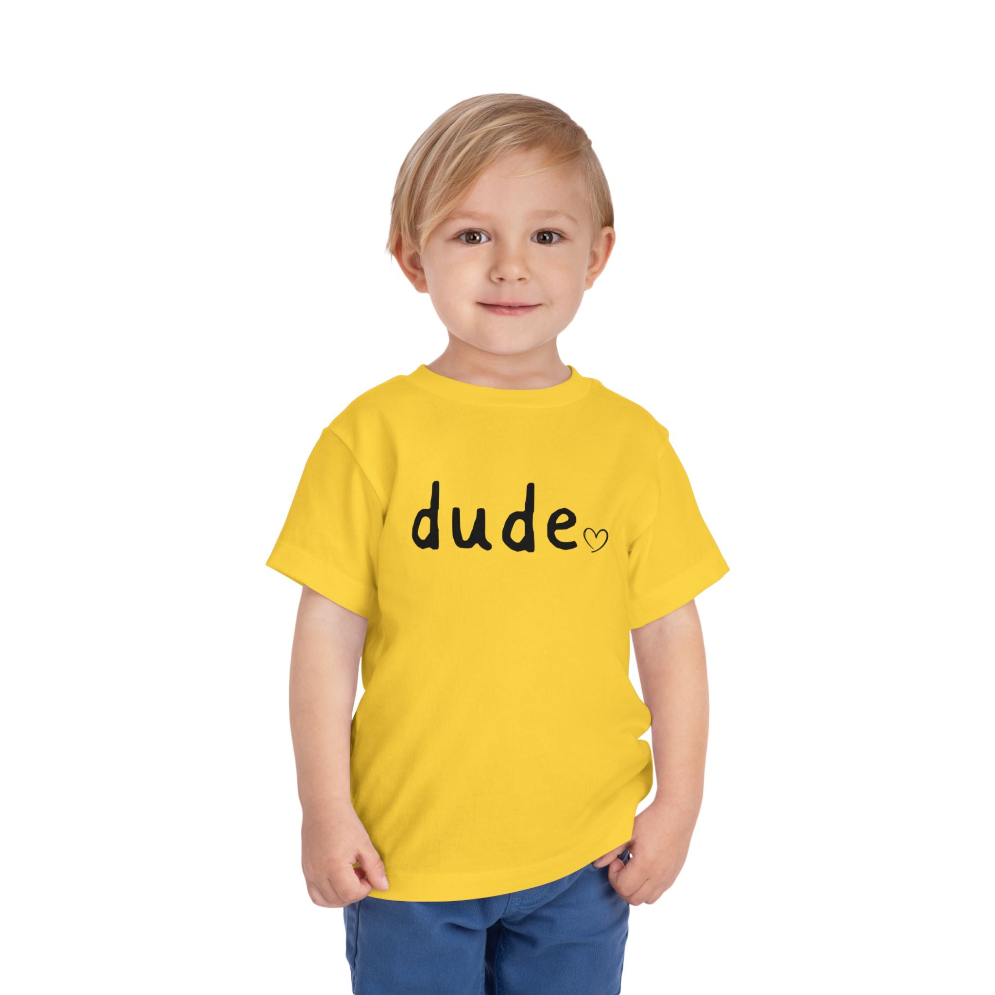 Dude Heart Toddler Tee — Kids' 'Dude' Heart T-Shirt