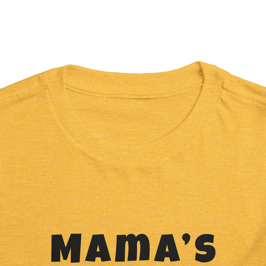 Mama's Boy Toddler Tee — Punk Smiley Graphic