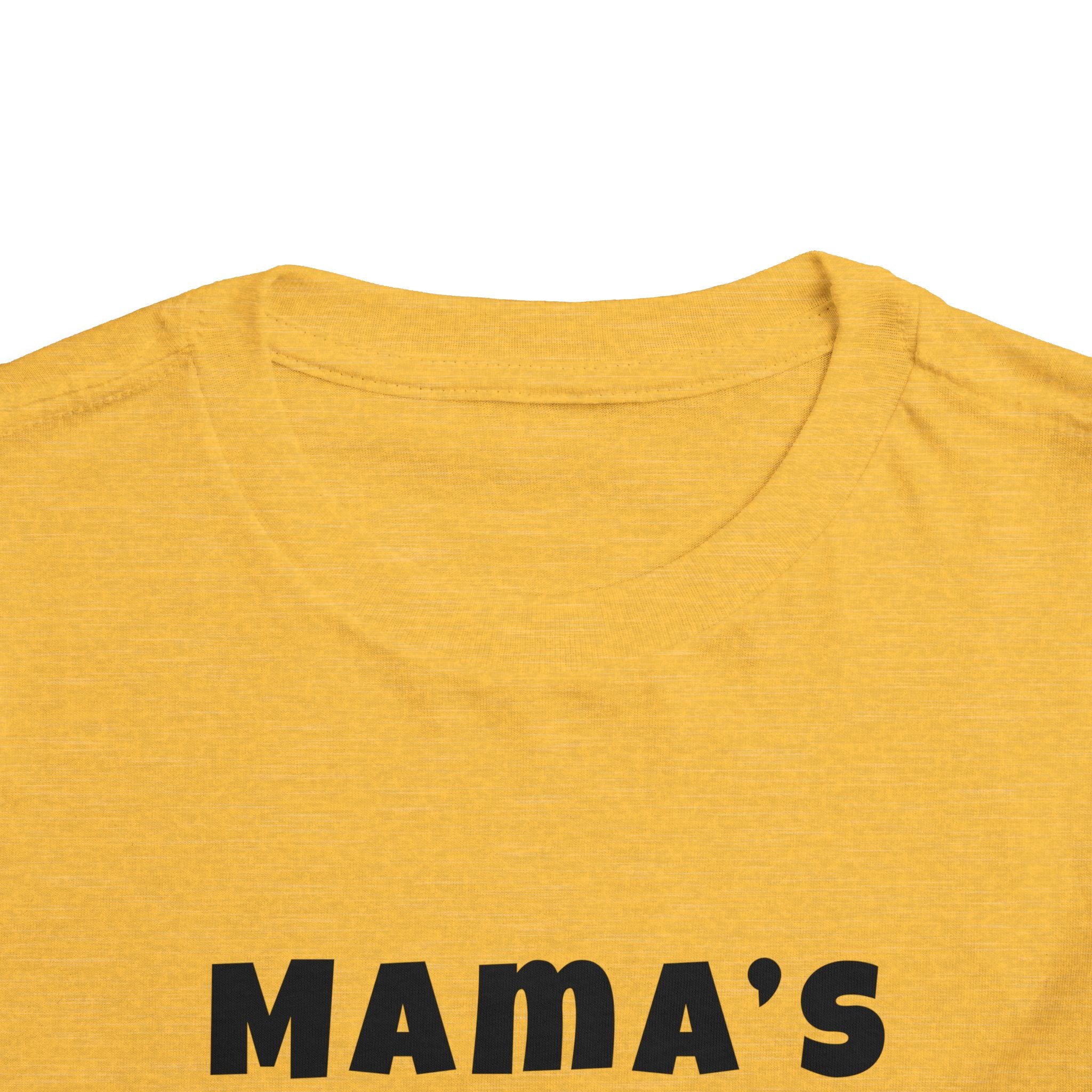 Mama's Boy Toddler Tee — Punk Smiley Graphic