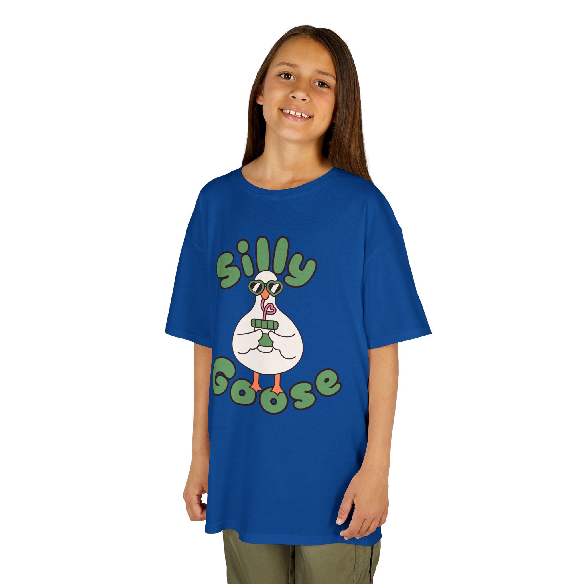 Silly Goose Kids T-Shirt — Cute Cartoon Goose Tee for Children