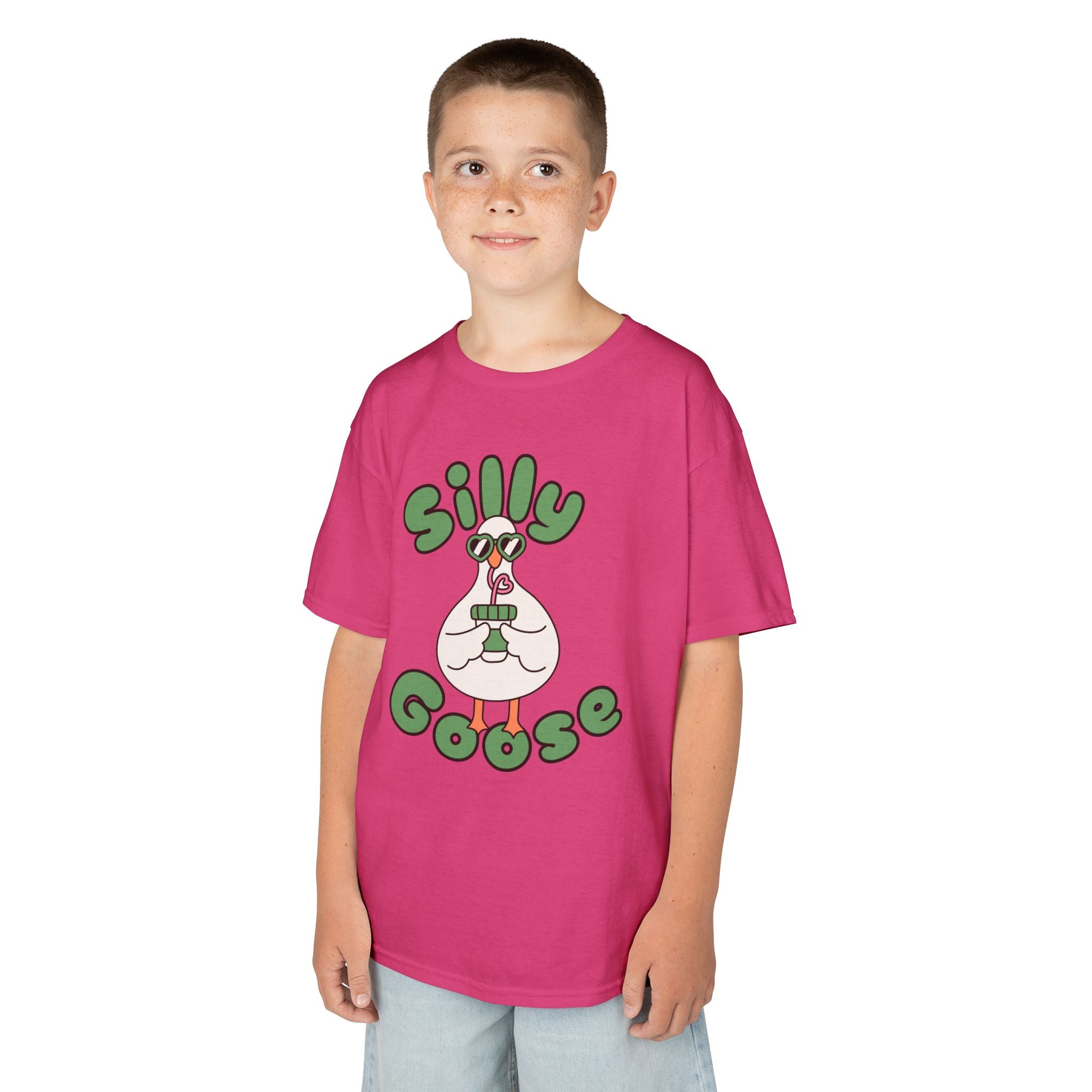 Silly Goose Kids T-Shirt — Cute Cartoon Goose Tee for Children