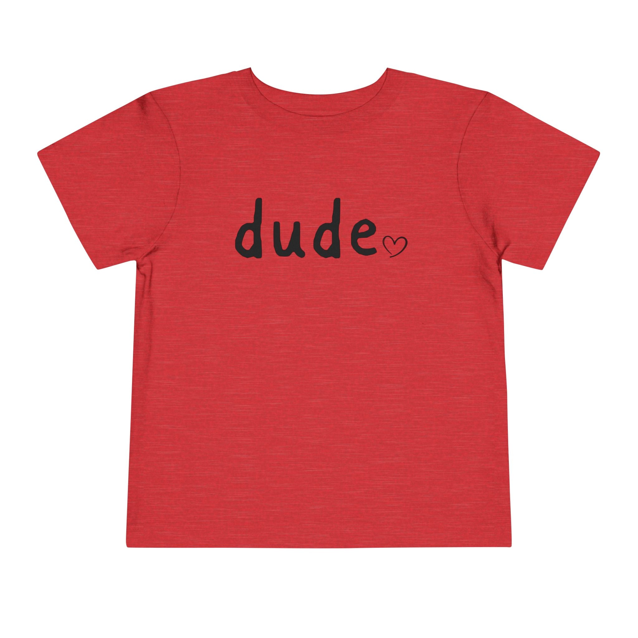 Dude Heart Toddler Tee — Kids' 'Dude' Heart T-Shirt