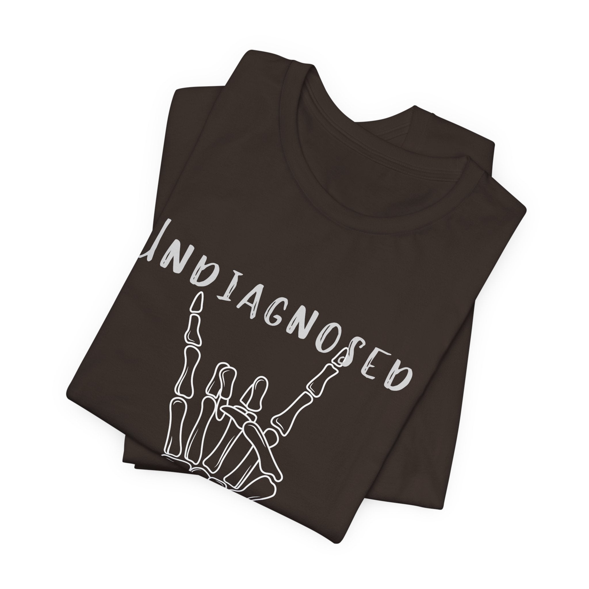 Undiagnosed But Something Ain't Right Skeleton Rock Tee