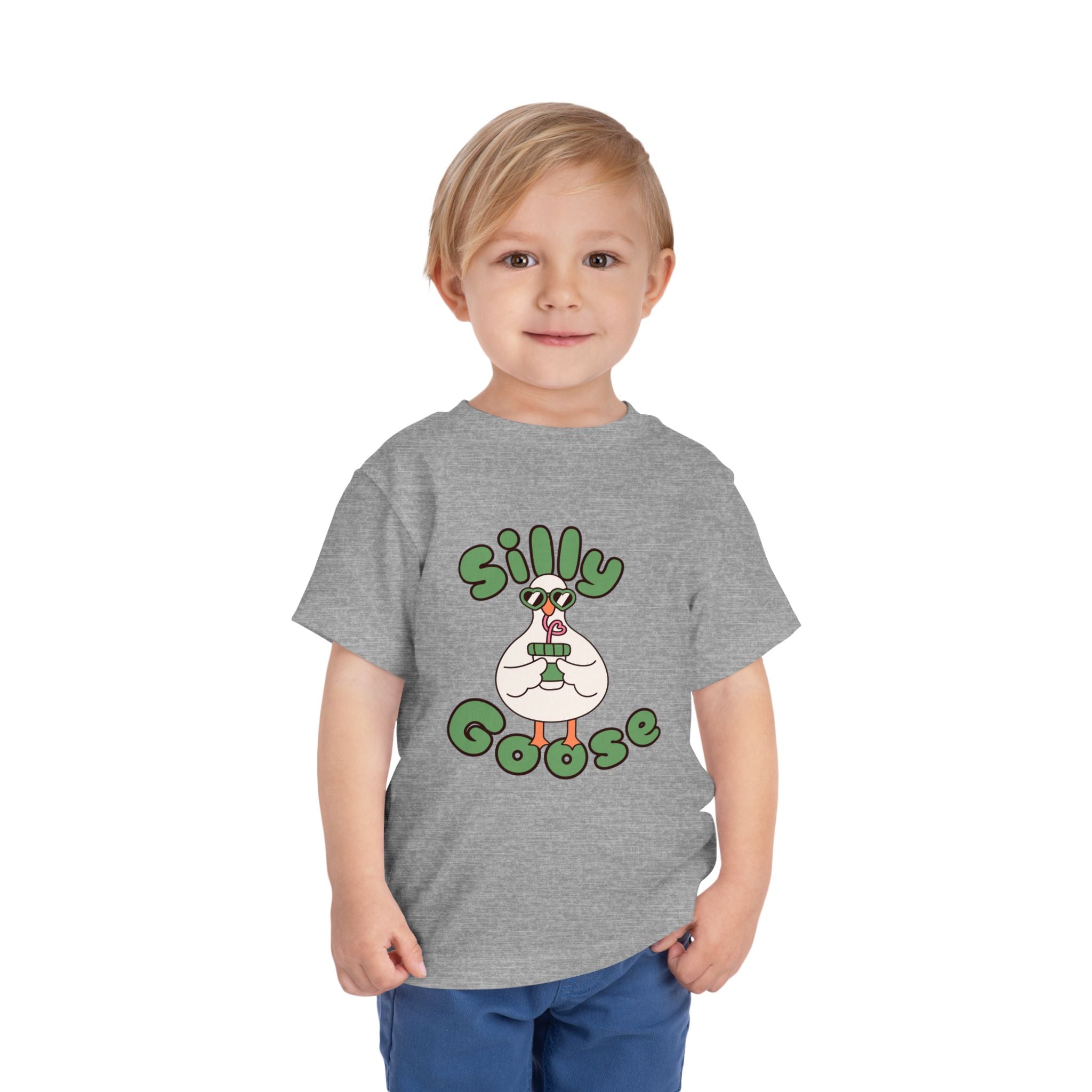 Silly Goose Toddler Tee — Cute Goose Graphic Kids Shirt