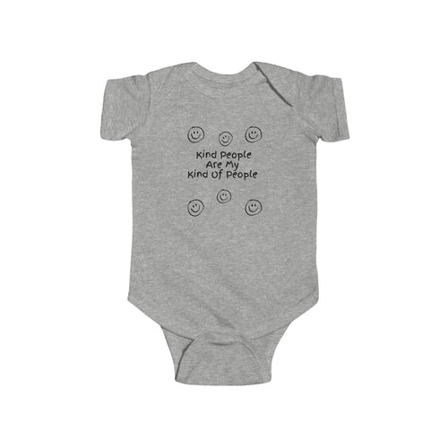 "Kind People Are My Kind of People" Infant Bodysuit — Cute Positive Baby Onesie
