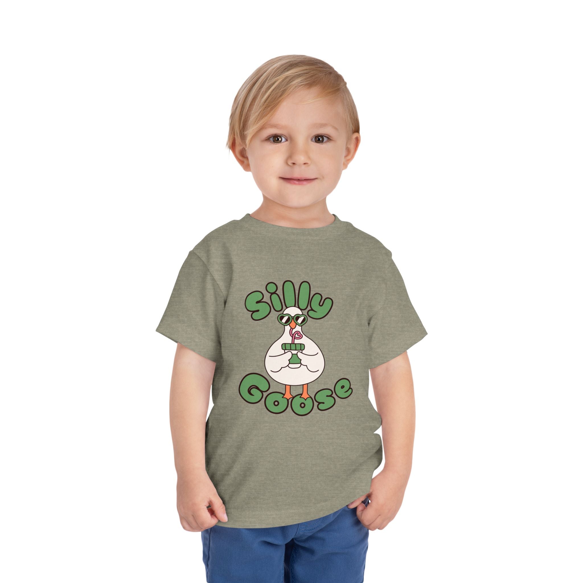 Silly Goose Toddler Tee — Cute Goose Graphic Kids Shirt