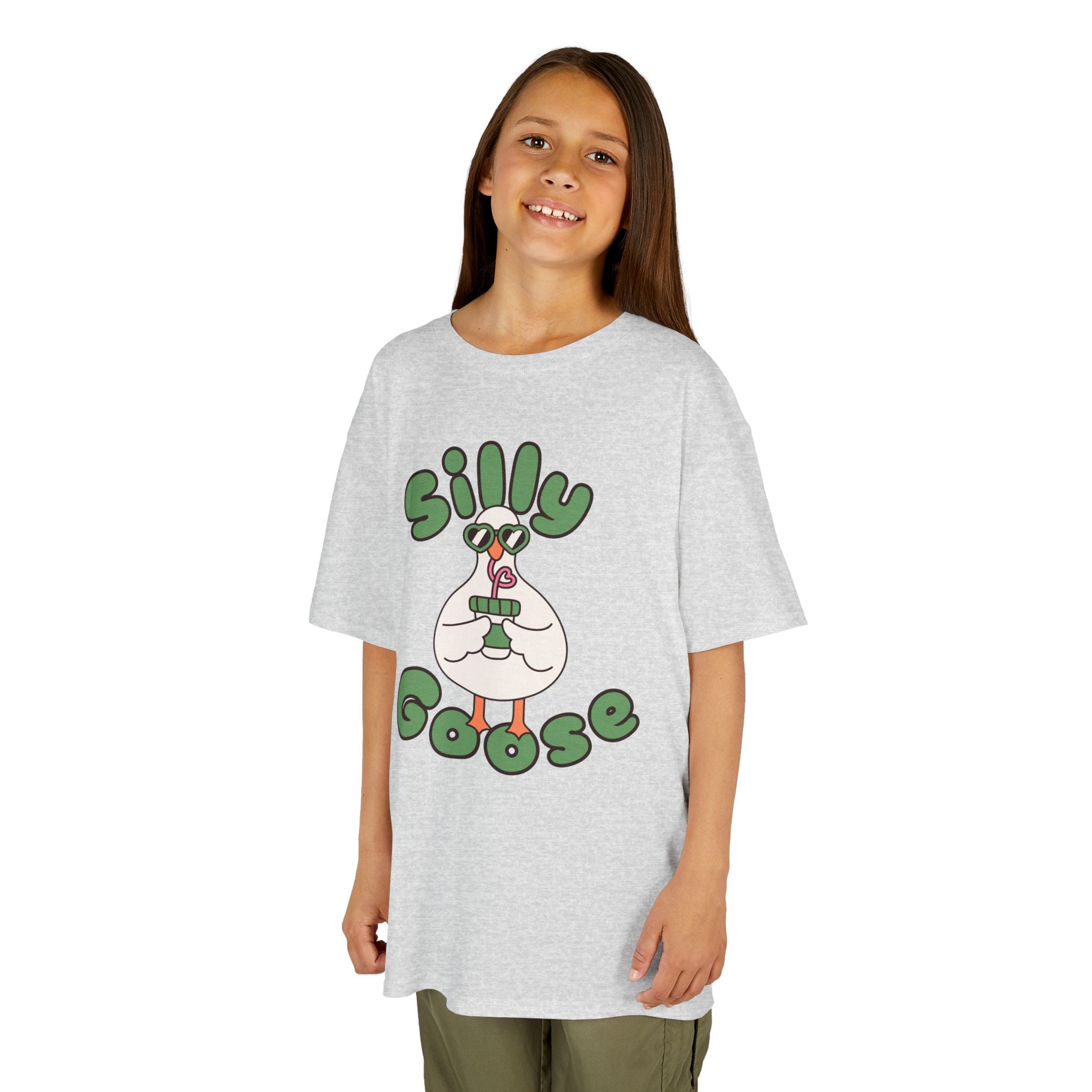 Silly Goose Kids T-Shirt — Cute Cartoon Goose Tee for Children