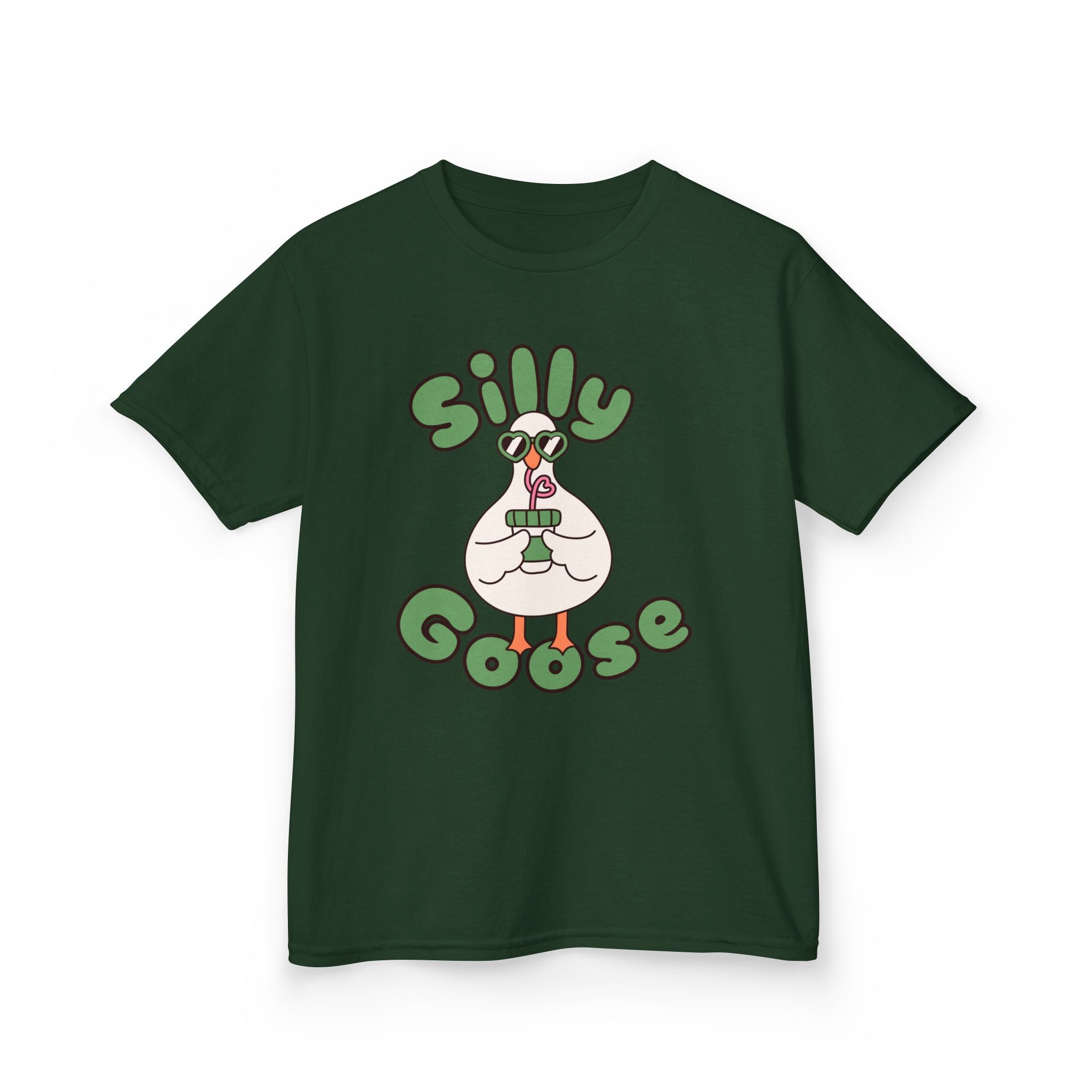 Silly Goose Kids T-Shirt — Cute Cartoon Goose Tee for Children
