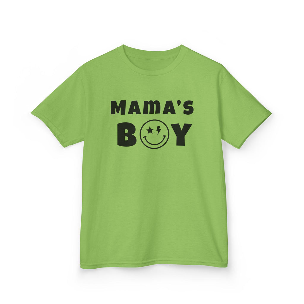 Kids Punk Smiley Tee — “Mama’s Boy” Graphic T-Shirt