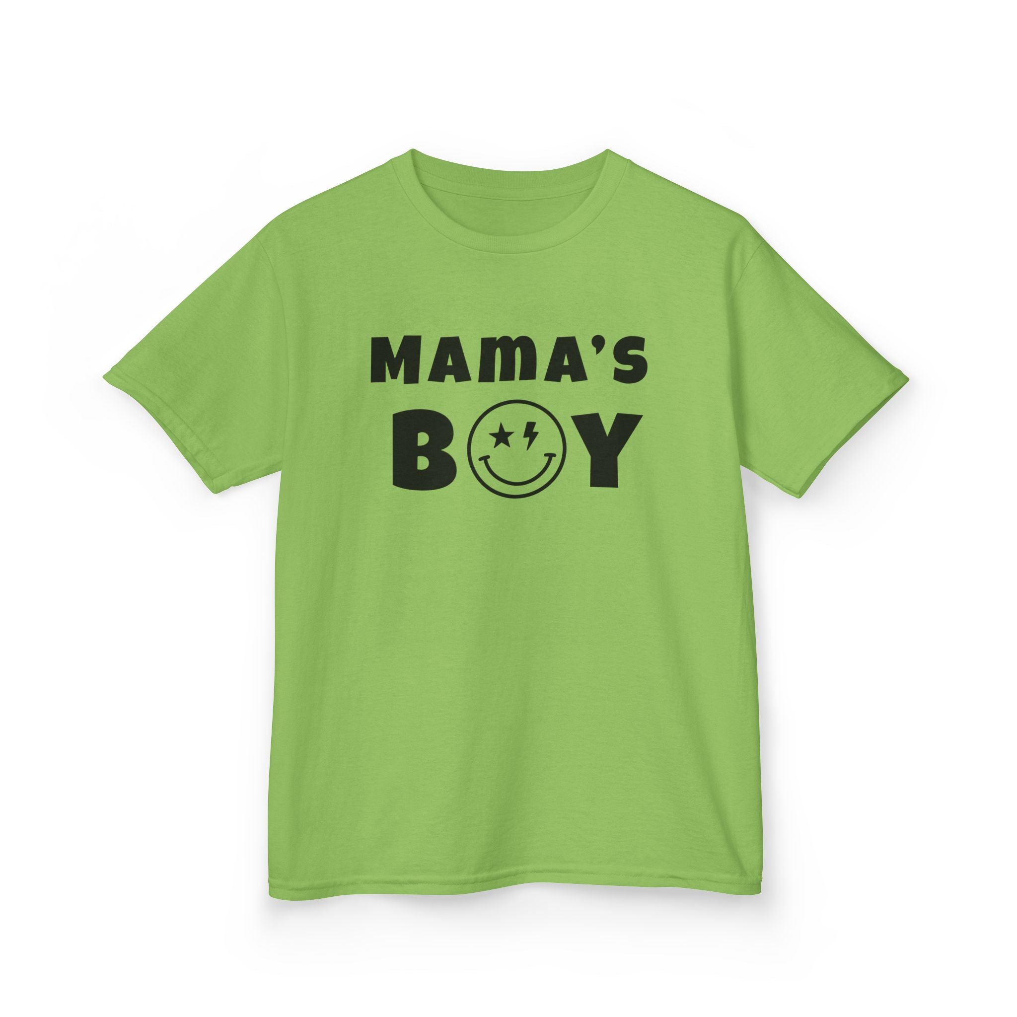 Kids Punk Smiley Tee — “Mama’s Boy” Graphic T-Shirt