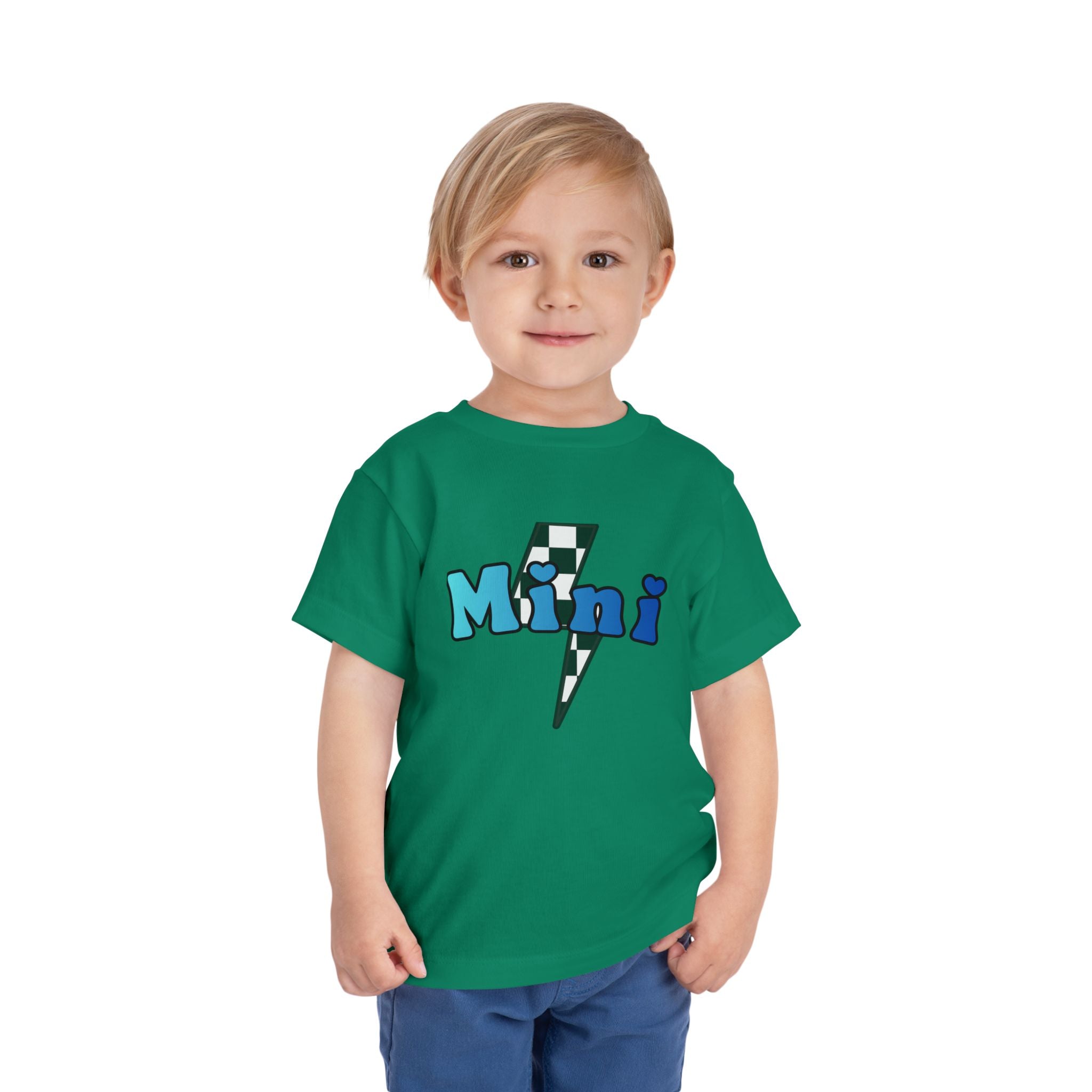 Toddler Lightning Bolt Short Sleeve Tee — Mini Lightning Bolt to Match Mama