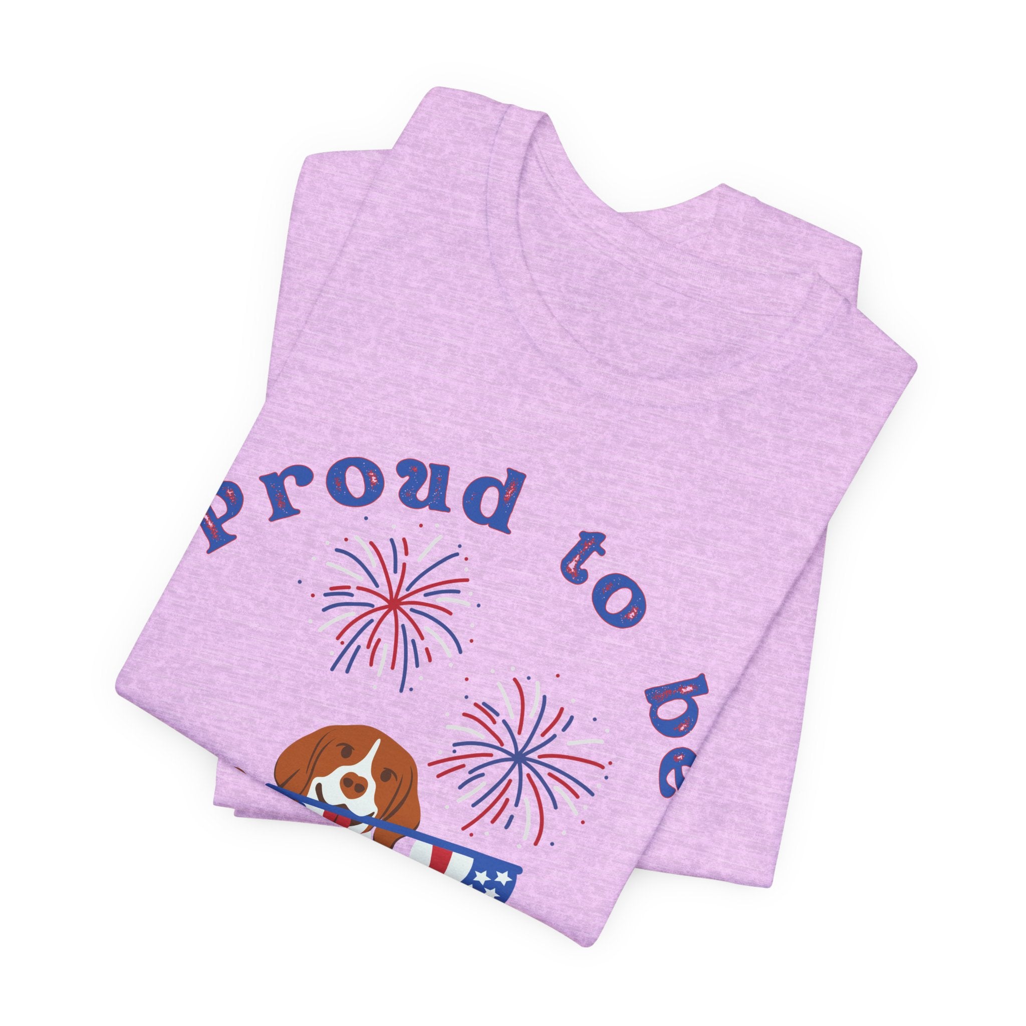 American Flag Dog T-Shirt — Proud to Be American Pet Lover Tee