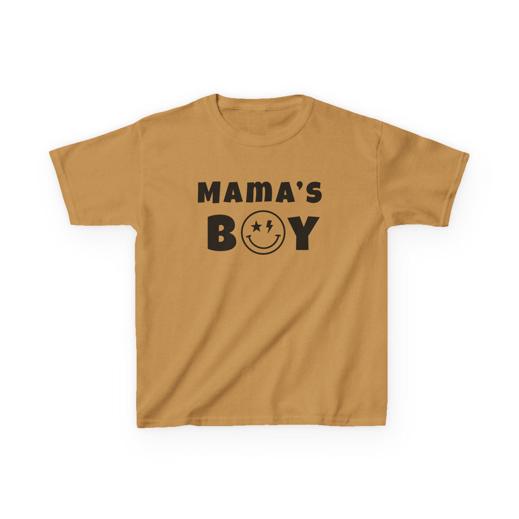 Kids Punk Smiley Tee — “Mama’s Boy” Graphic T-Shirt