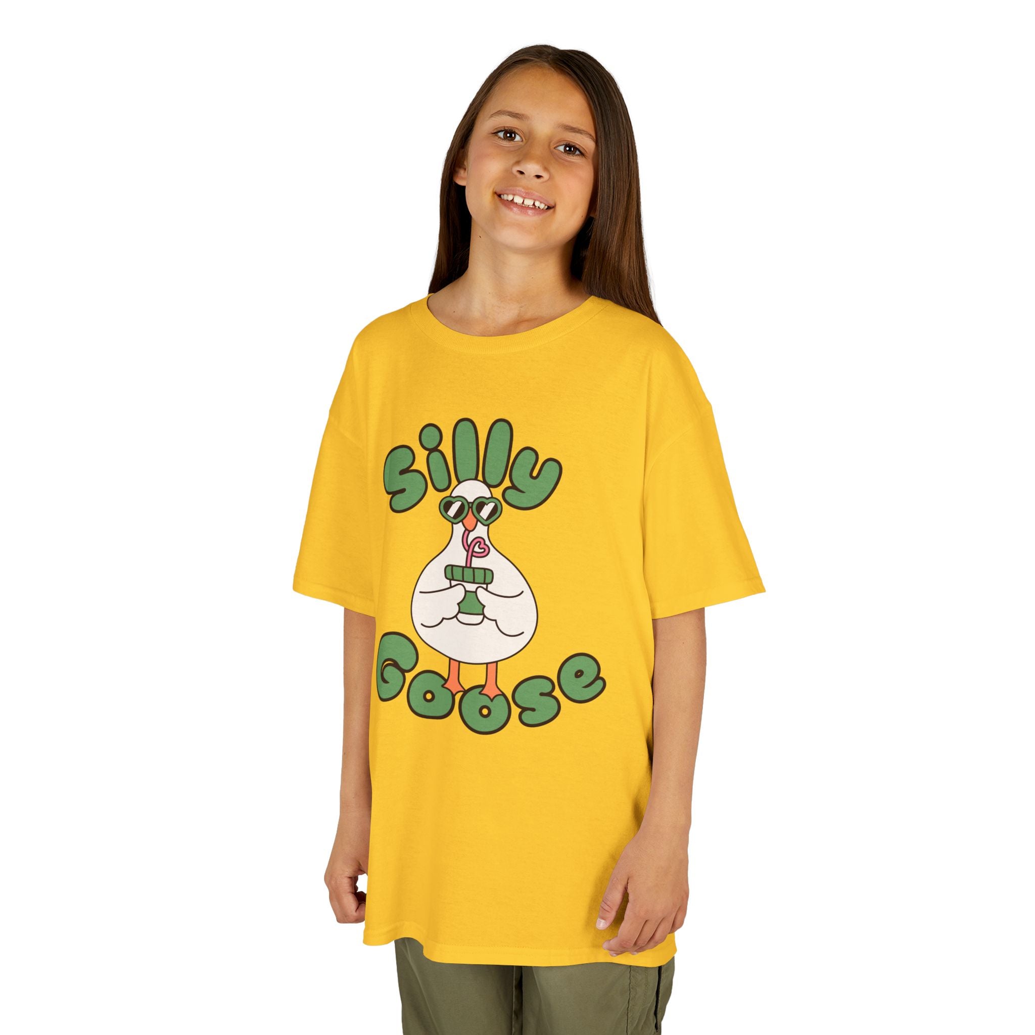 Silly Goose Kids T-Shirt — Cute Cartoon Goose Tee for Children