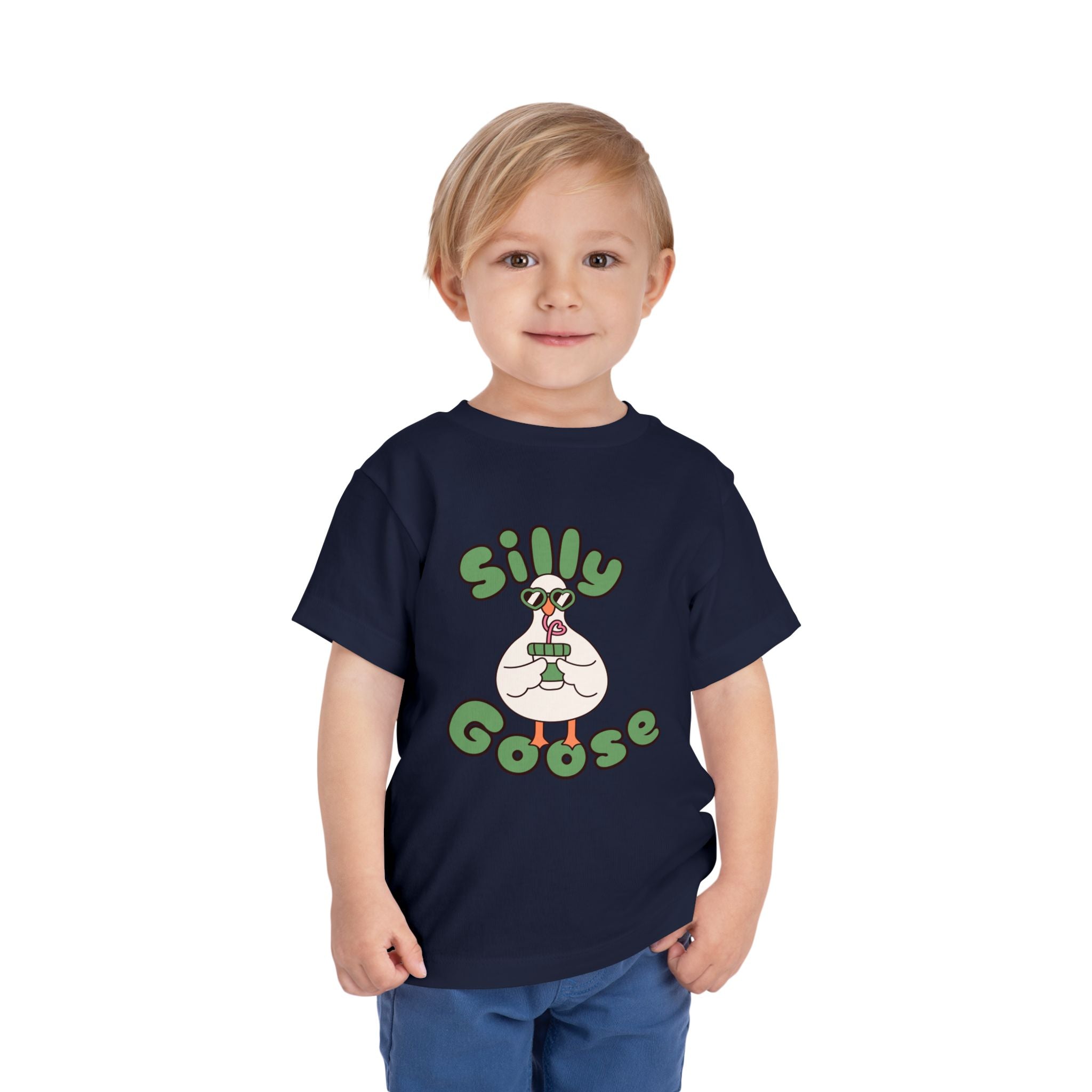 Silly Goose Toddler Tee — Cute Goose Graphic Kids Shirt