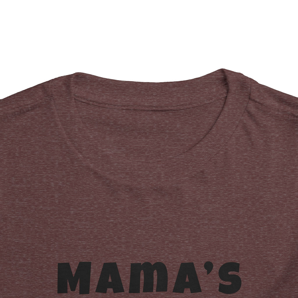 Mama's Boy Toddler Tee — Punk Smiley Graphic