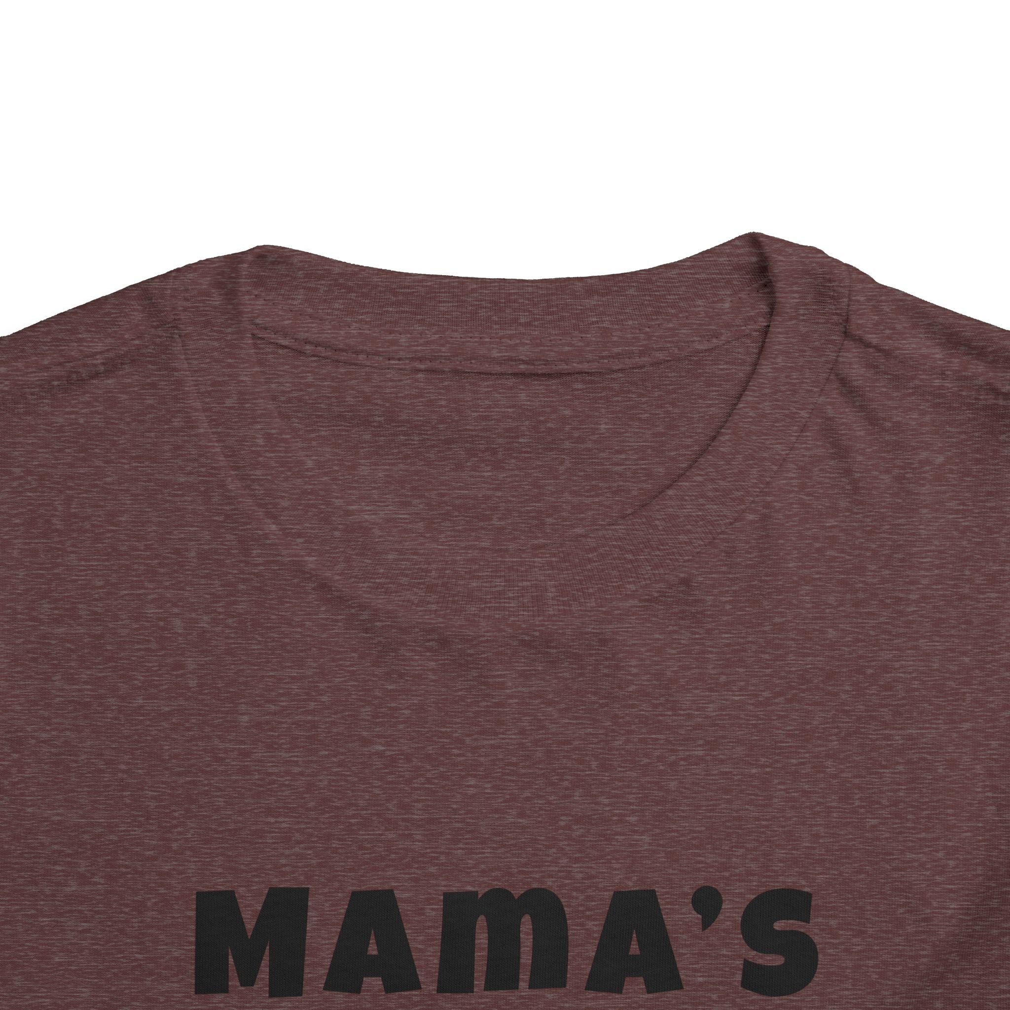 Mama's Boy Toddler Tee — Punk Smiley Graphic