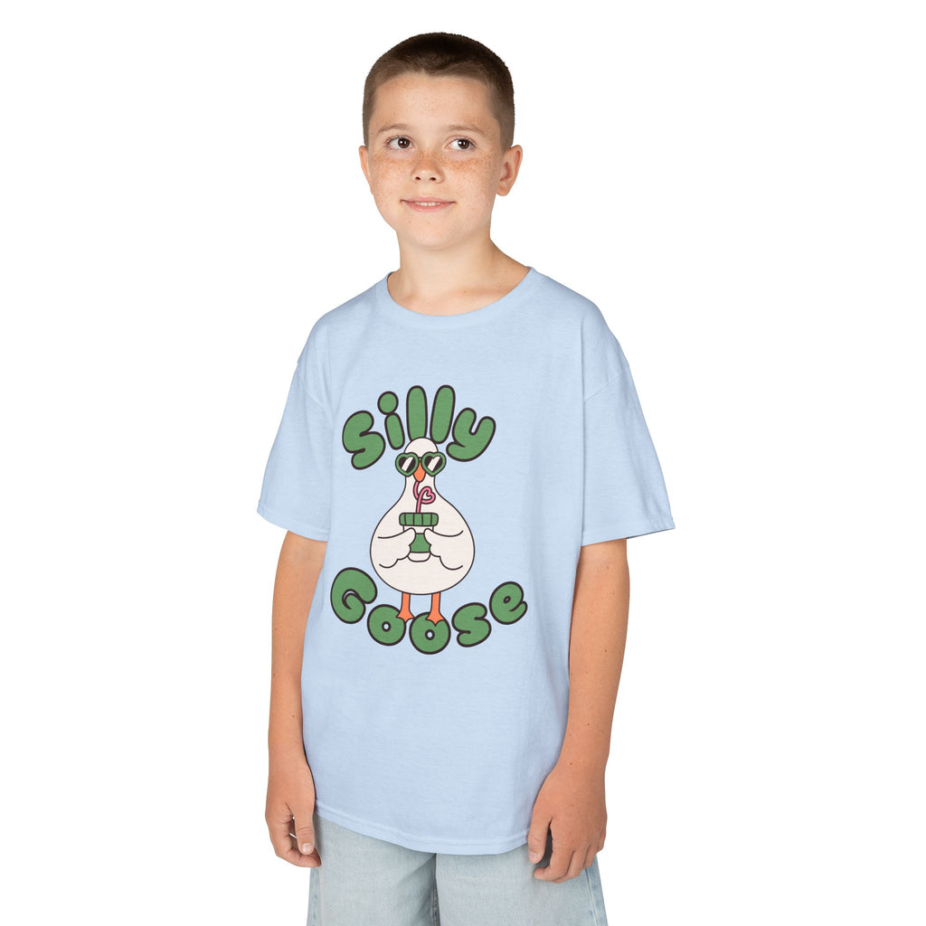Silly Goose Kids T-Shirt — Cute Cartoon Goose Tee for Children