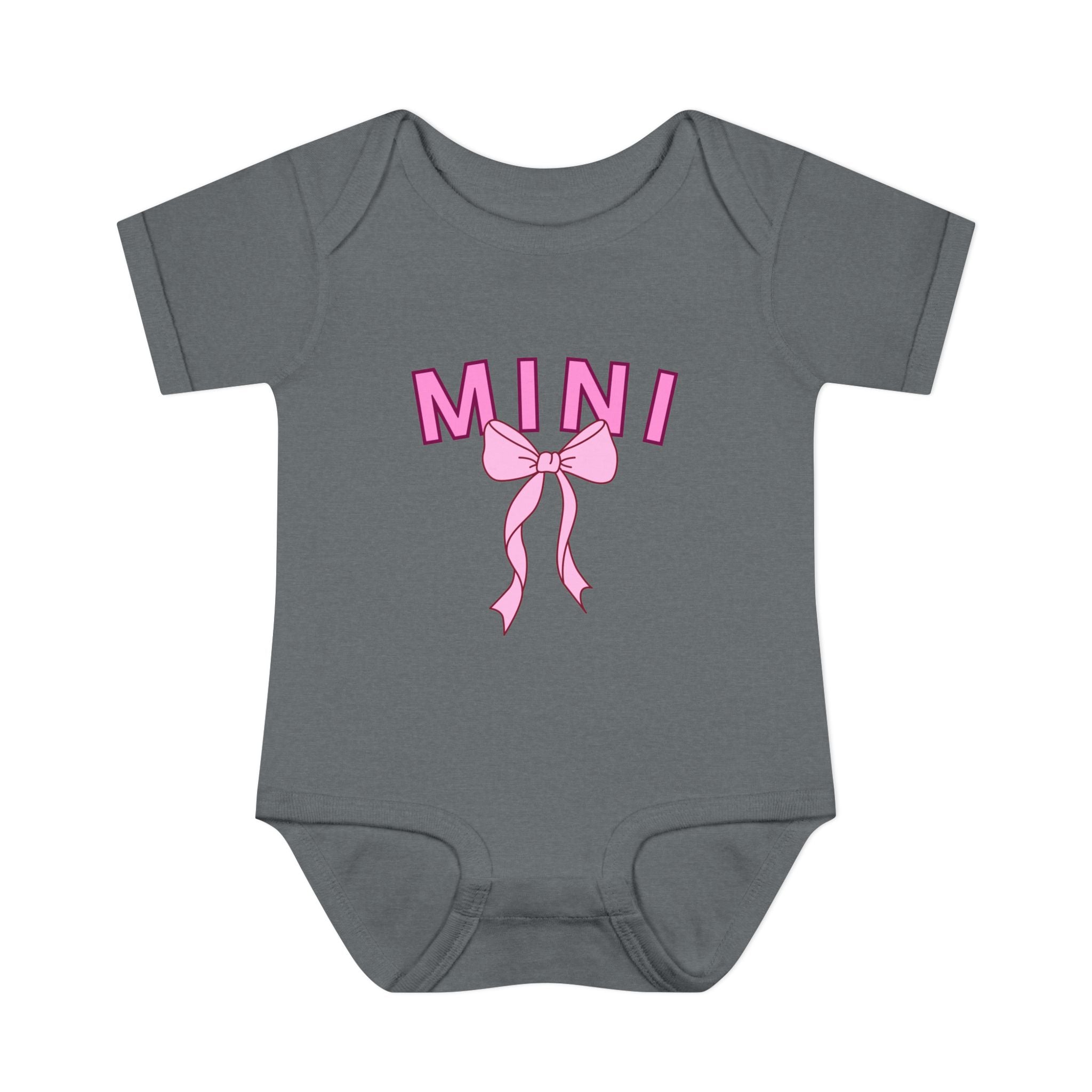 Infant Bodysuit — Mini Onesie with Bow (Matches Mama Shirt)