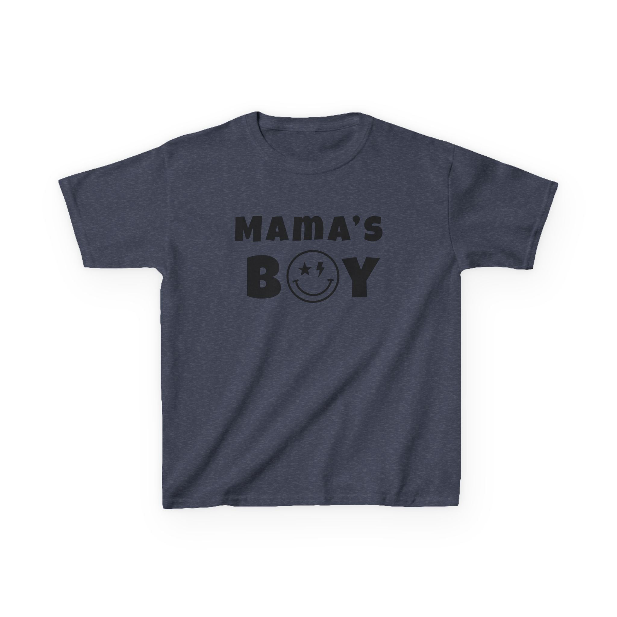 Kids Punk Smiley Tee — “Mama’s Boy” Graphic T-Shirt