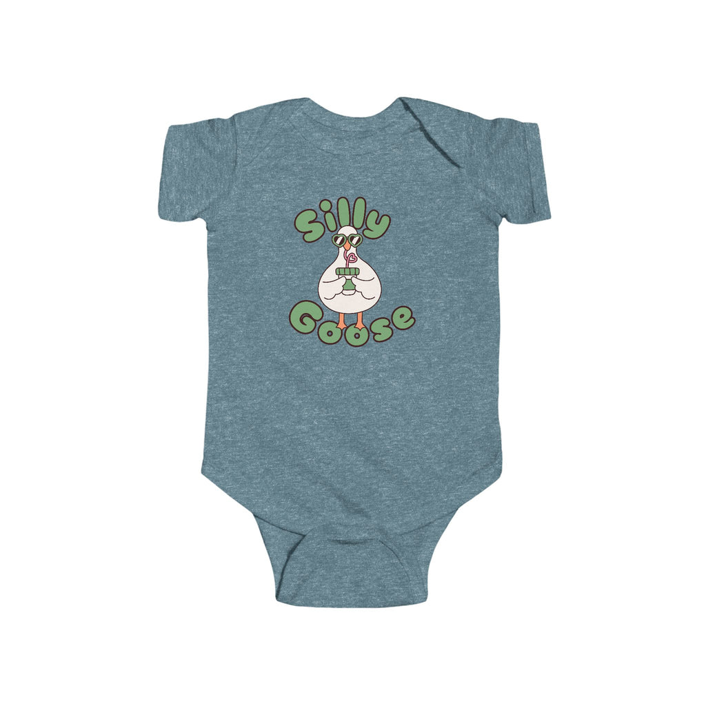 Silly Goose Infant Bodysuit — Cute Goose Graphic Baby Onesie